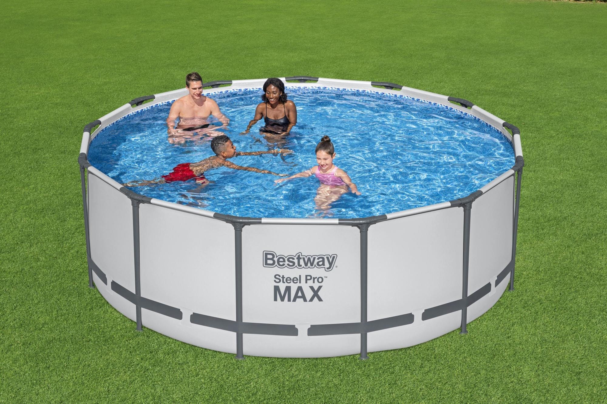 Piscine fuori terra Set piscina da 396x122 cm grigio chiaro Bestway 1