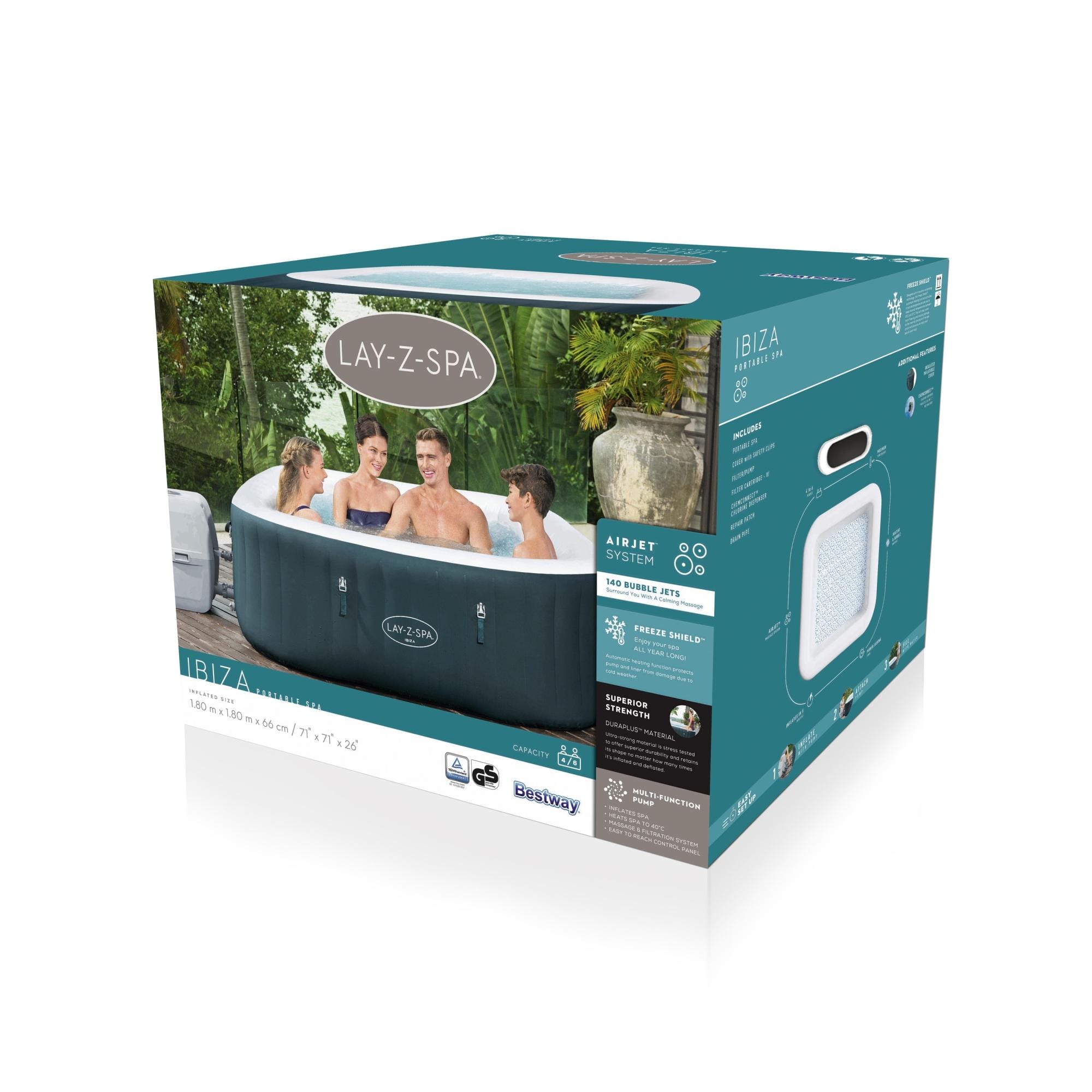 Idromassaggi gonfiabili Lay-Z-Spa Idromassaggio gonfiabile Lay-Z-Spa Ibiza AirJet 4-6 persone Bestway 9