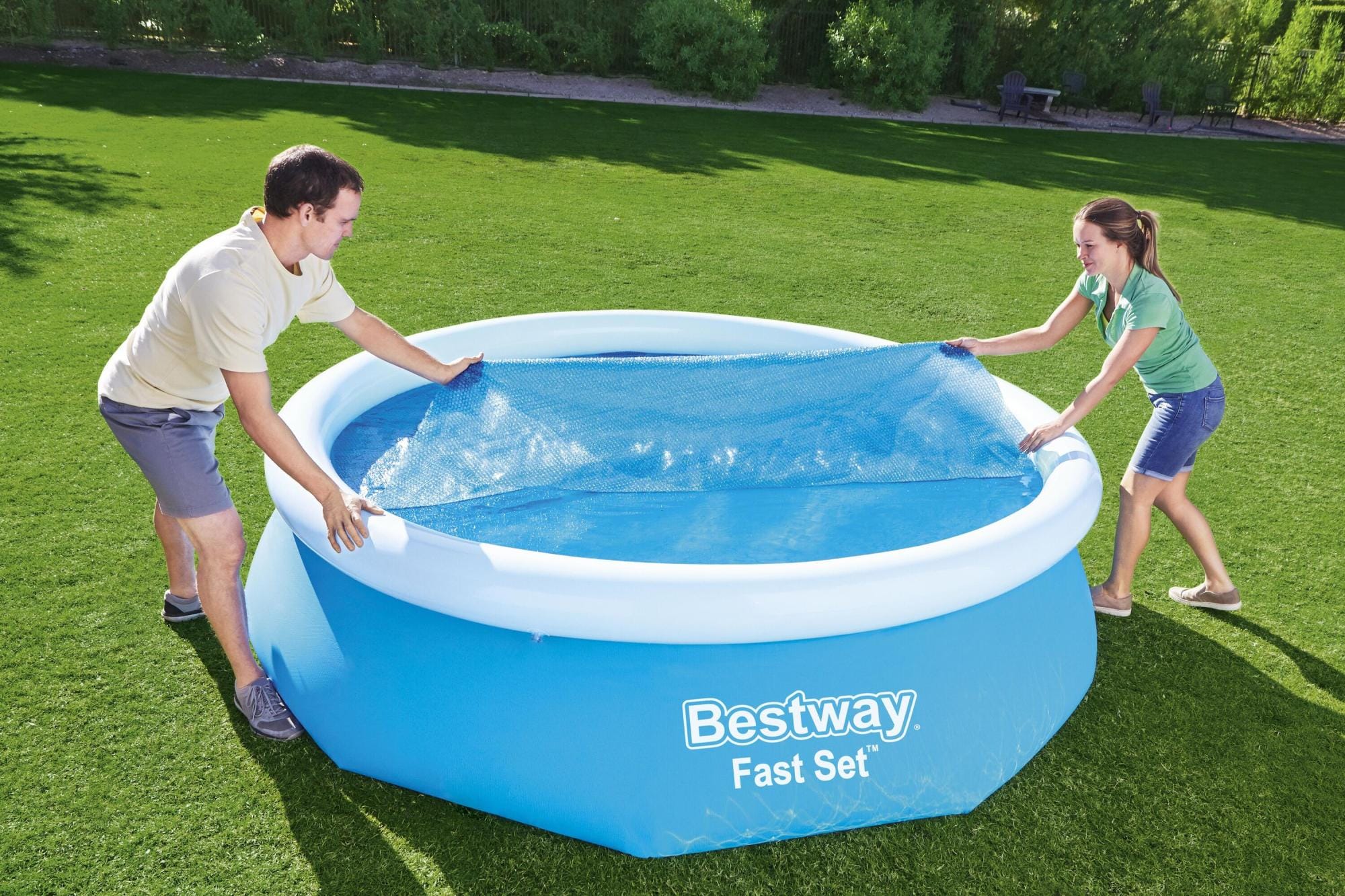 Coperture e Tappetini Copertura solare per piscina fuori terra da 305 cm Bestway 1