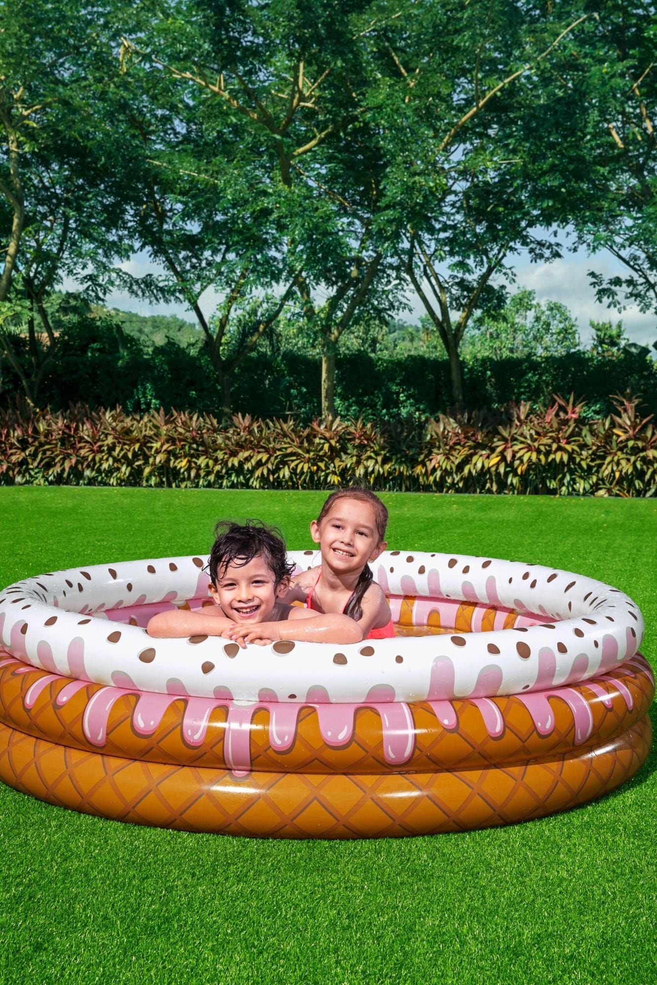 Giochi gonfiabili per bambini Piscinetta gonfiabile Sundae Funday da 160x 38 cm Bestway 4