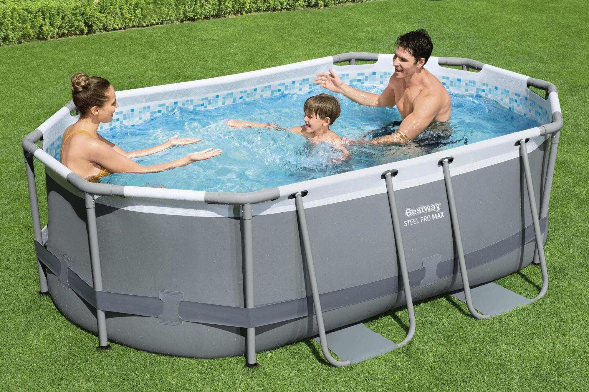 Piscine fuori terra Piscina base struttura e liner Steel Pro Max da 305x200x84 cm Bestway 2