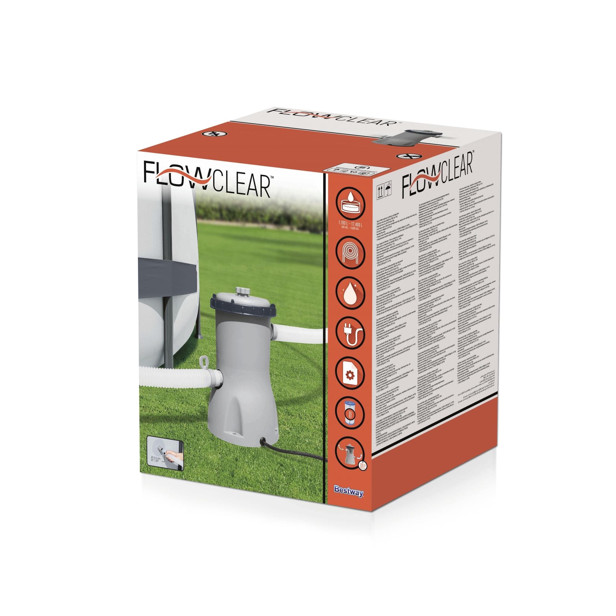 Pompe di filtraggio e Cartucce Pompa filtro a cartuccia tipo II da 3.028 L/h Bestway 4