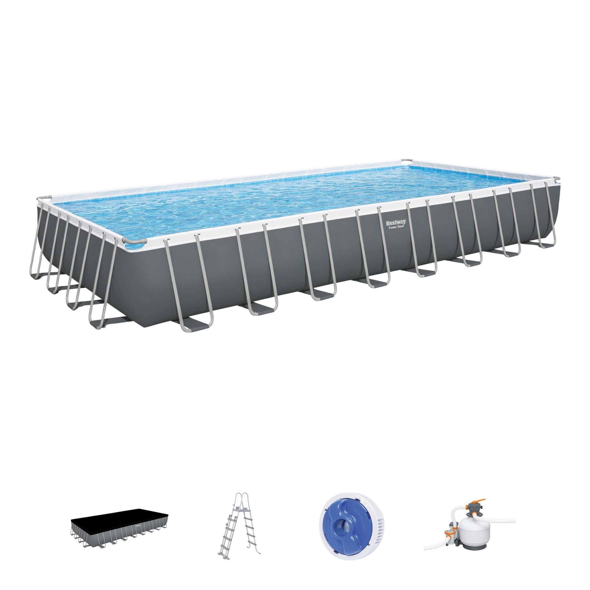 Piscine fuori terra Set piscina fuori terra Power Steel - 956x488x132 cm Bestway 1