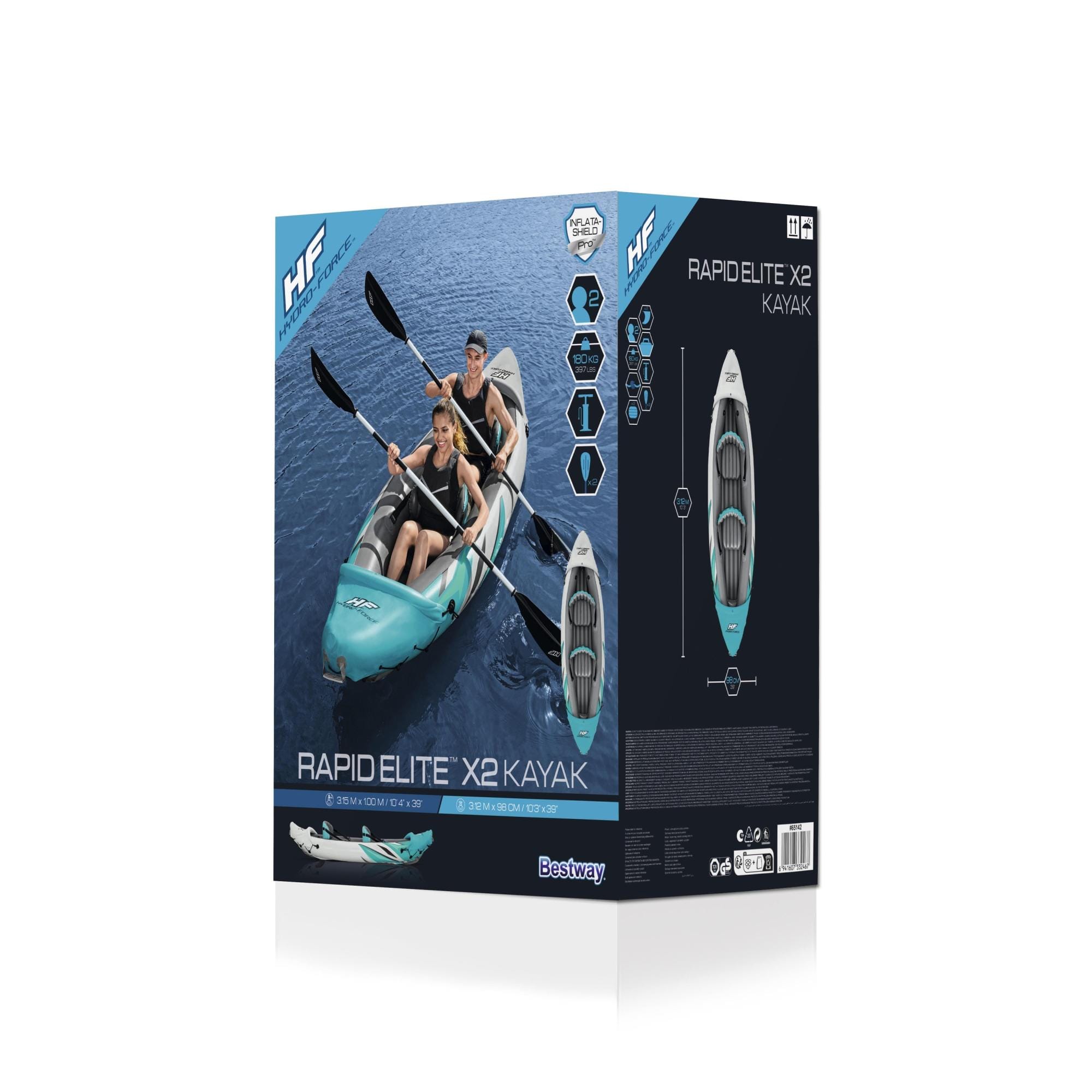 Sport Acquatici Kayak gonfiabile Rapid Elite, 2 posti da 312x98 cm Bestway 8
