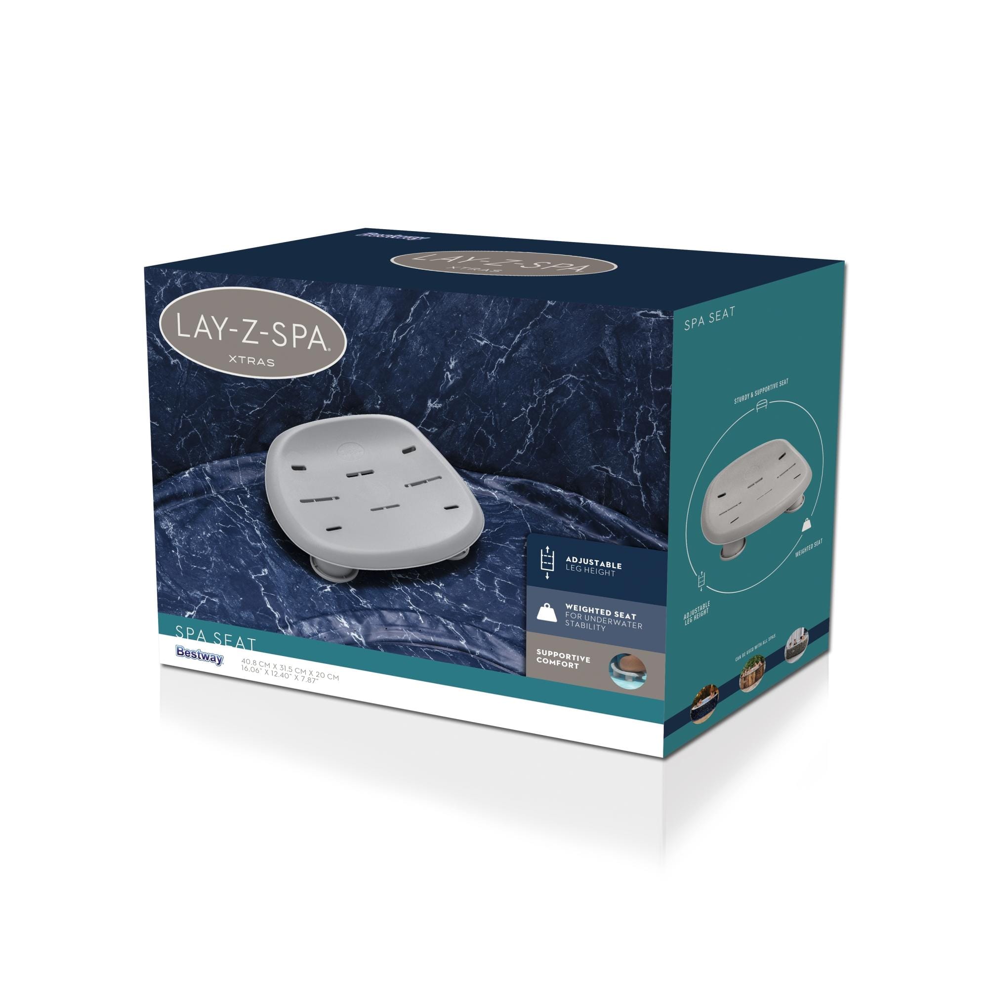 Accessori Piscine e Spa Sedile regolabile per idromassaggio gonfiabile Lay-Z-Spa Bestway 3