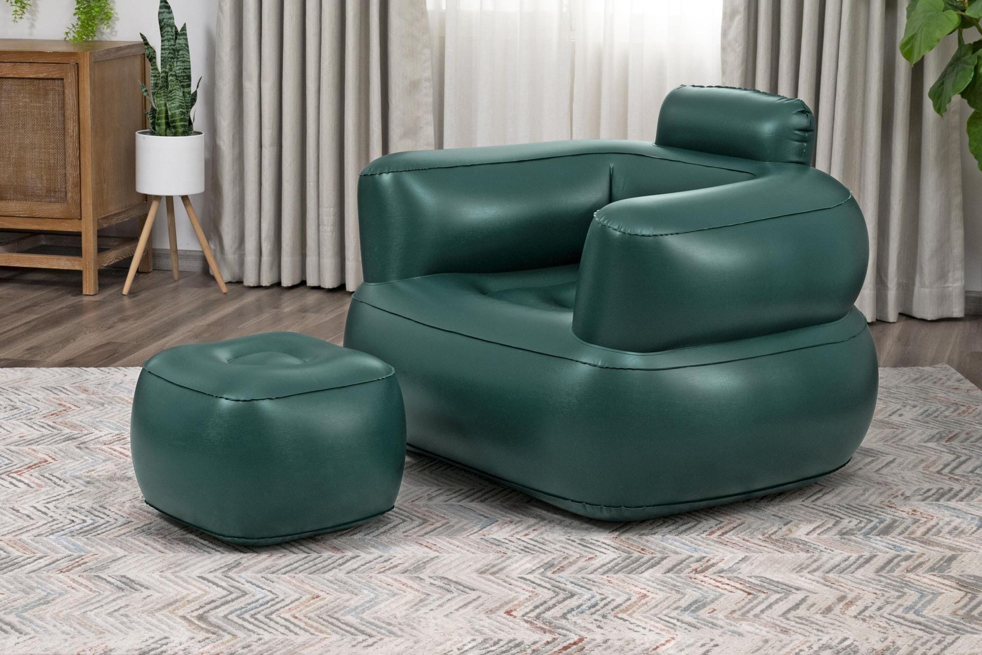 Arredo gonfiabile casa e giardino Poltrona gonfiabile con pouf Comfi Cube Bestway 3