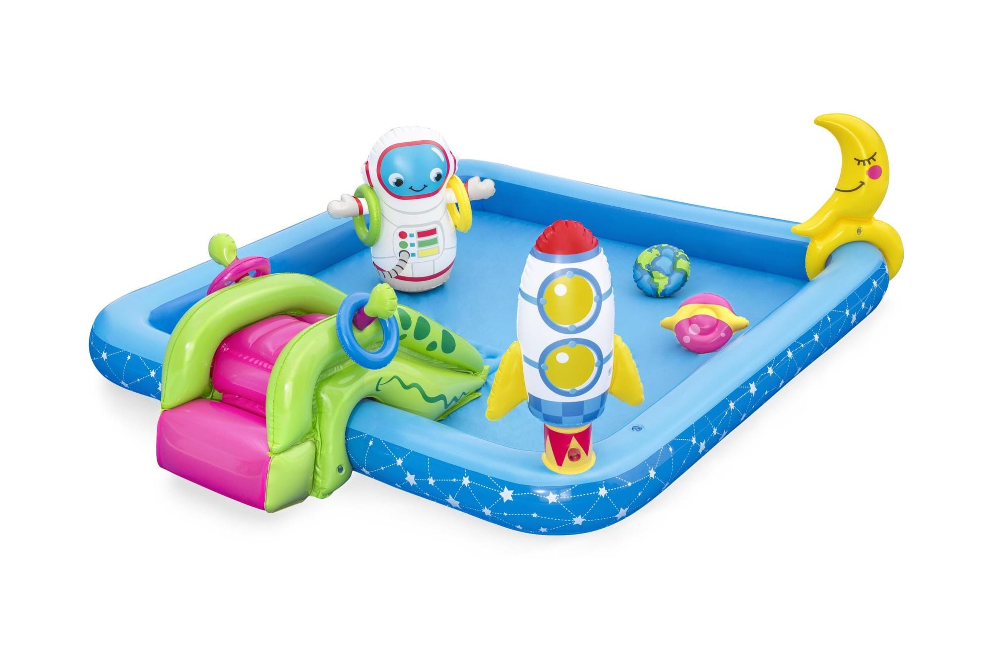 Giochi gonfiabili per bambini Playcenter gonfiabile Piccoli Astronauti con scivolo Bestway 5