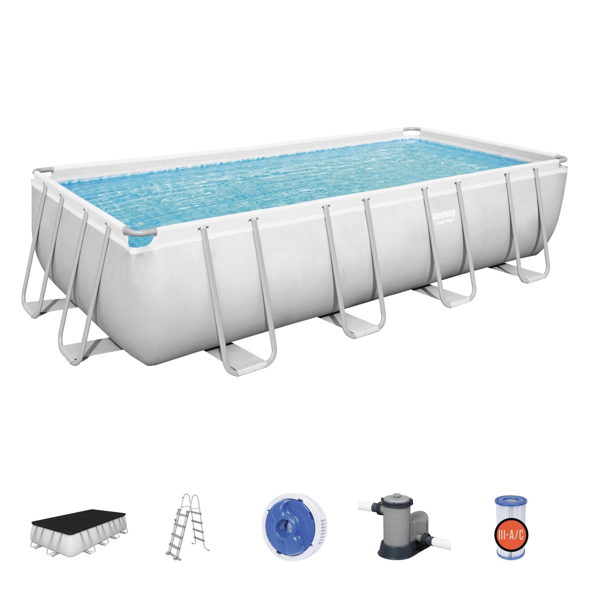 Piscine fuori terra Set piscina fuori terra Power Steel da 549x274x122 cm Bestway 1