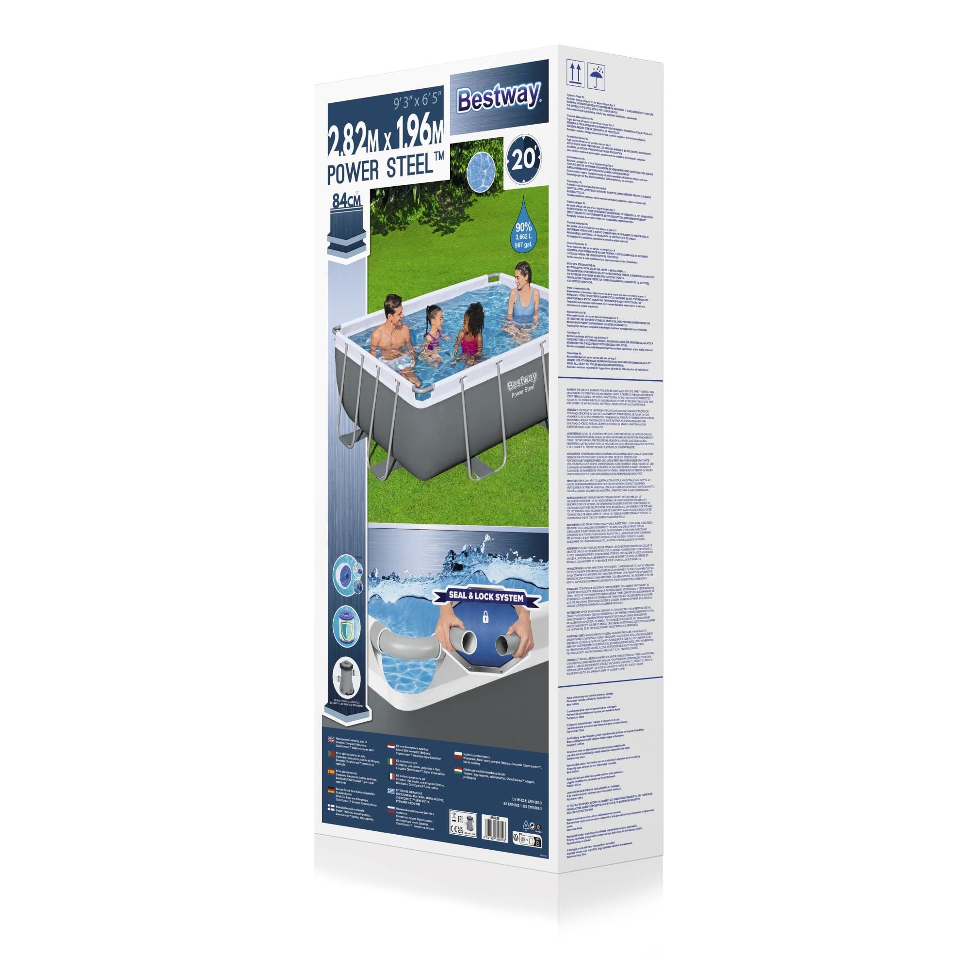 Piscine fuori terra Set piscina fuori terra Power Steel da 282x196x84 cm Bestway 7