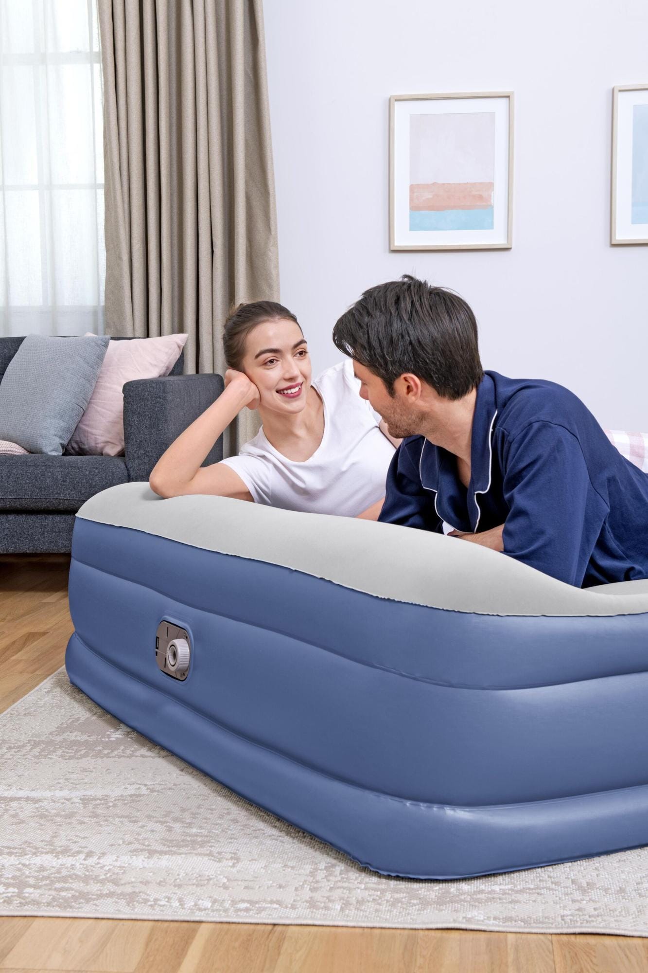 Materassi gonfiabili Materasso gonfiabile matrimoniale in Tritech da 203x152x46 cm Bestway 7