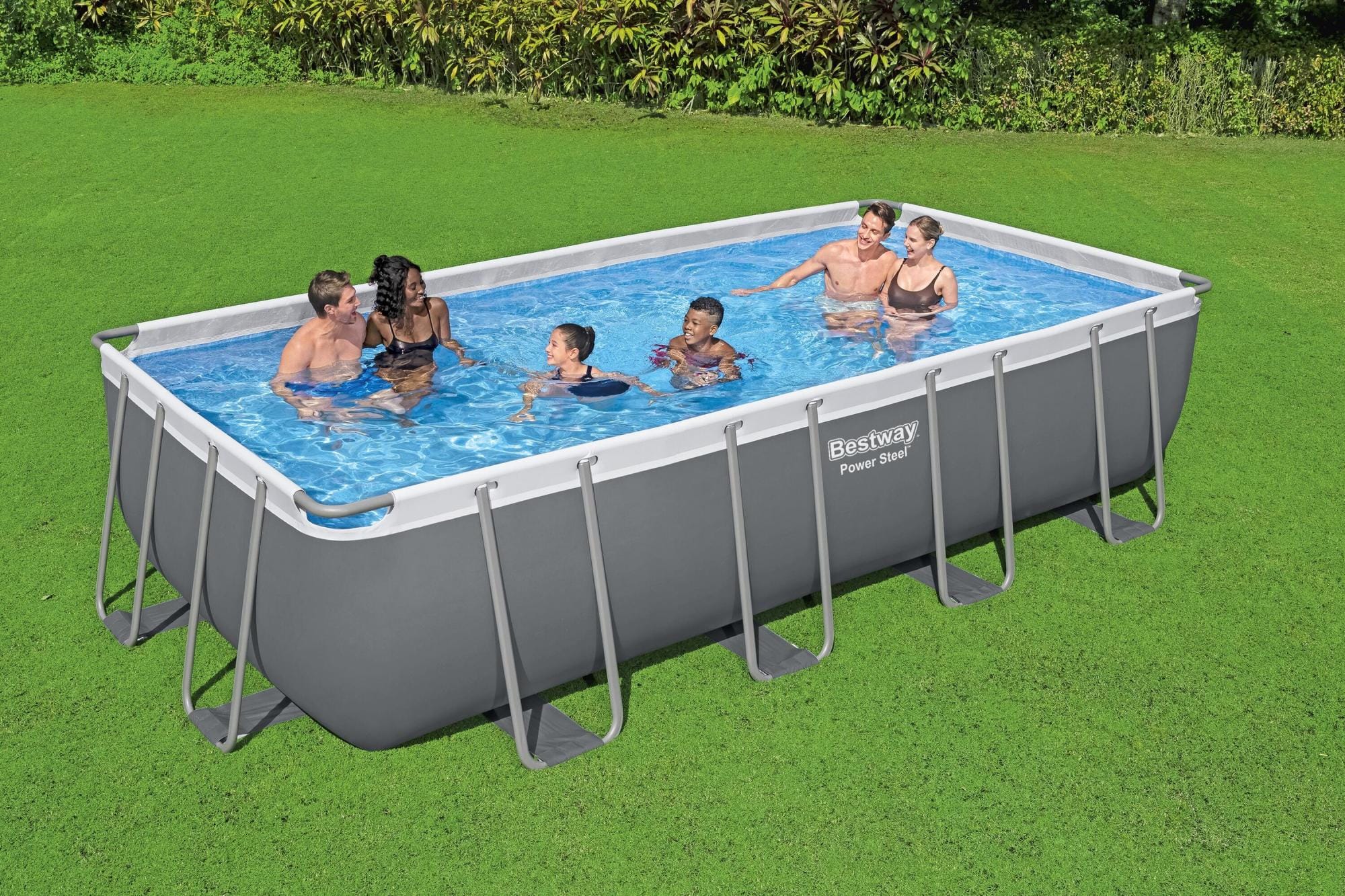 Piscine fuori terra Piscina solo struttura grigio scuro - 549x274x122 cm Bestway 1