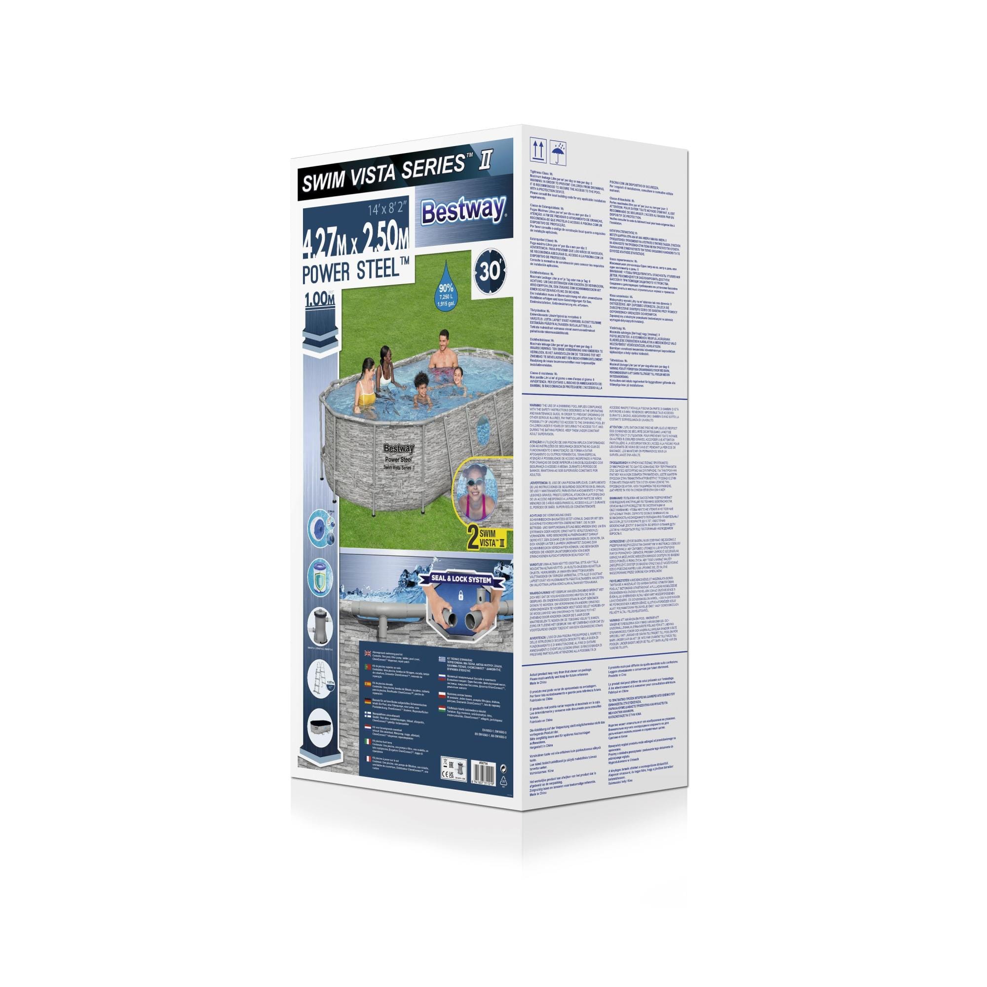 Piscine fuori terra Set piscina fuori terra Power Steel Swim Vista da 427x250x100 cm Bestway 7
