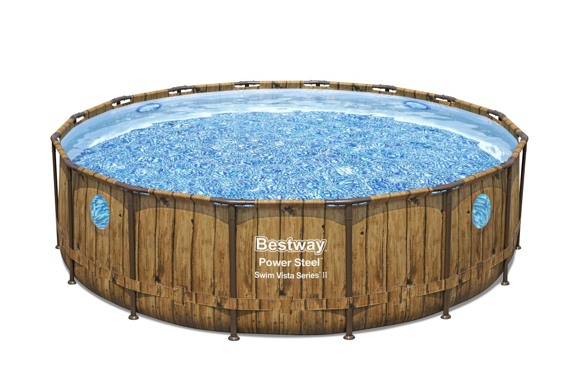 Piscine fuori terra Piscina solo struttura effetto legno - 488x122 cm Bestway 1