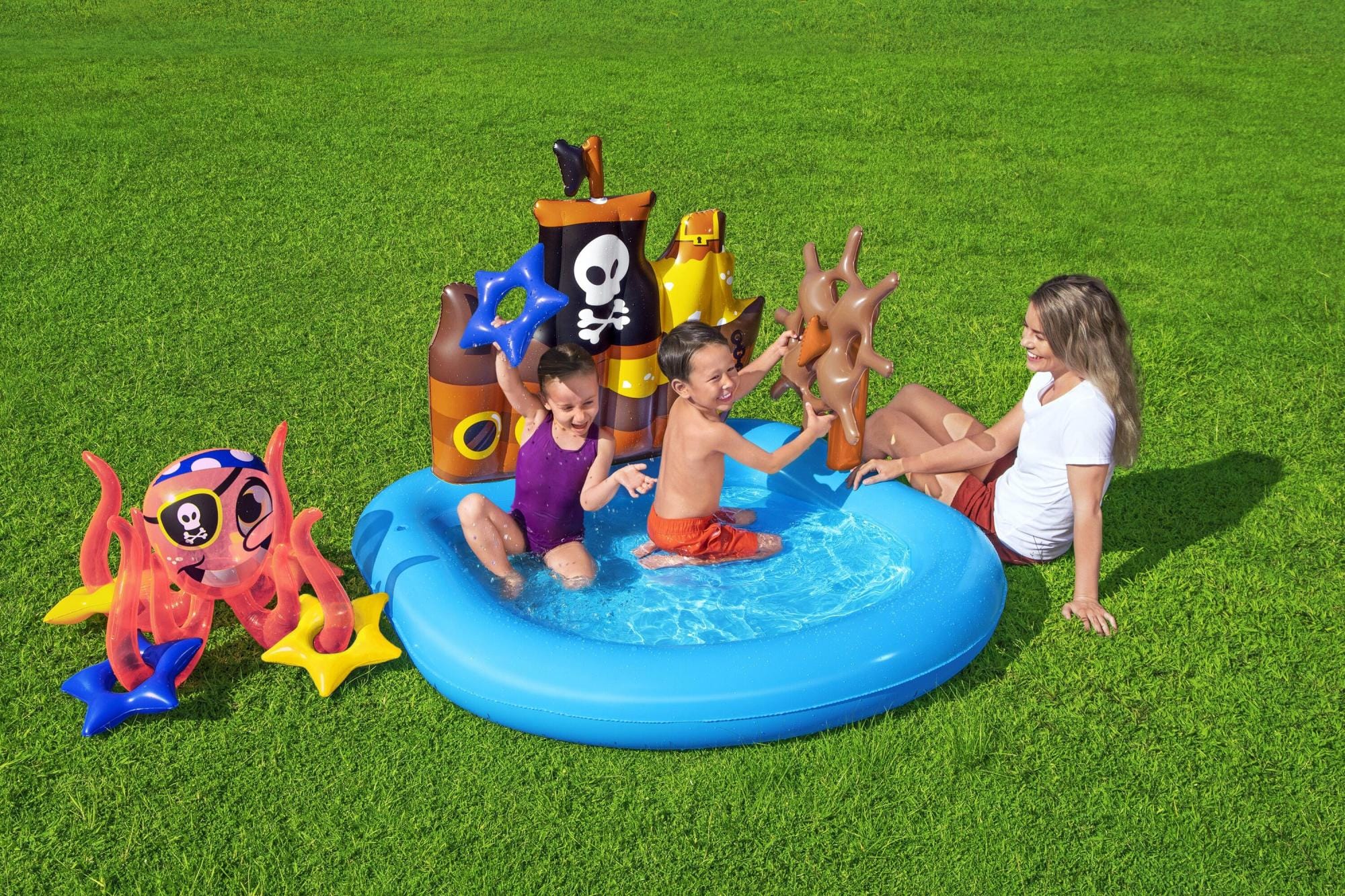 Giochi gonfiabili per bambini Playcenter gonfiabile Nave dei Pirati Bestway 1