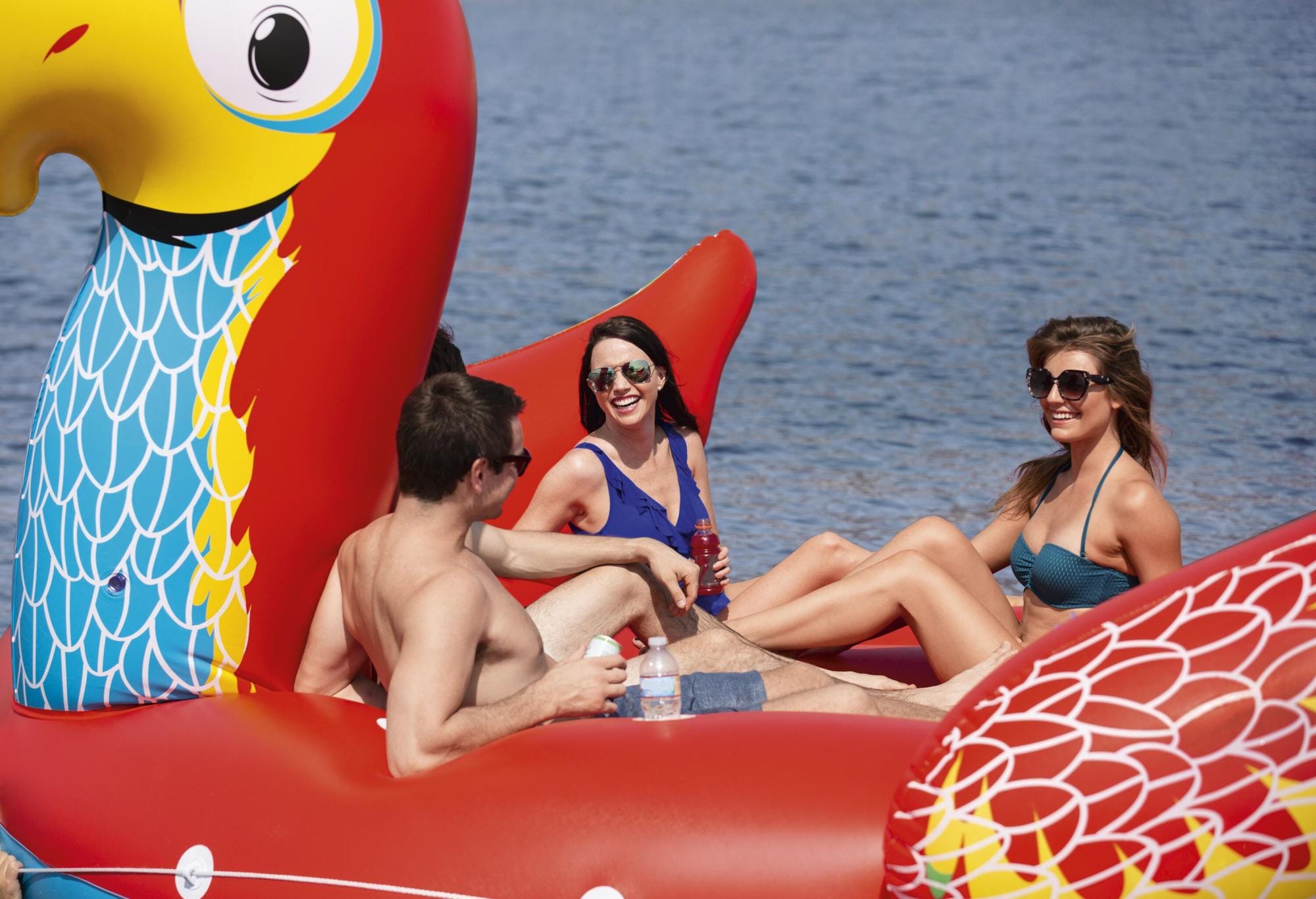 Gonfiabili mare per adulti Isola gonfiabile a forma di pappagallo Bestway 5