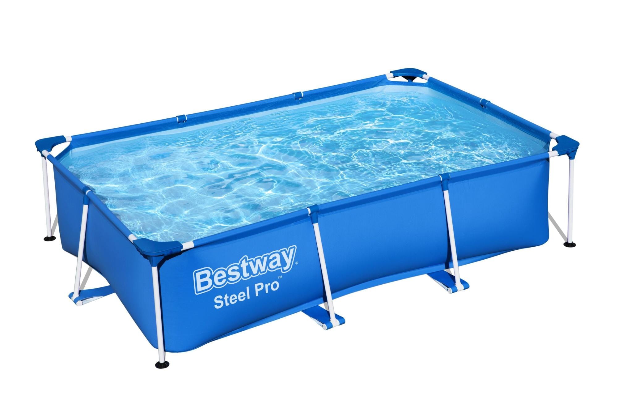 Piscine fuori terra Piscina base struttura e liner rettangolare Steel Pro da 259x170x61 cm blu Bestway 1
