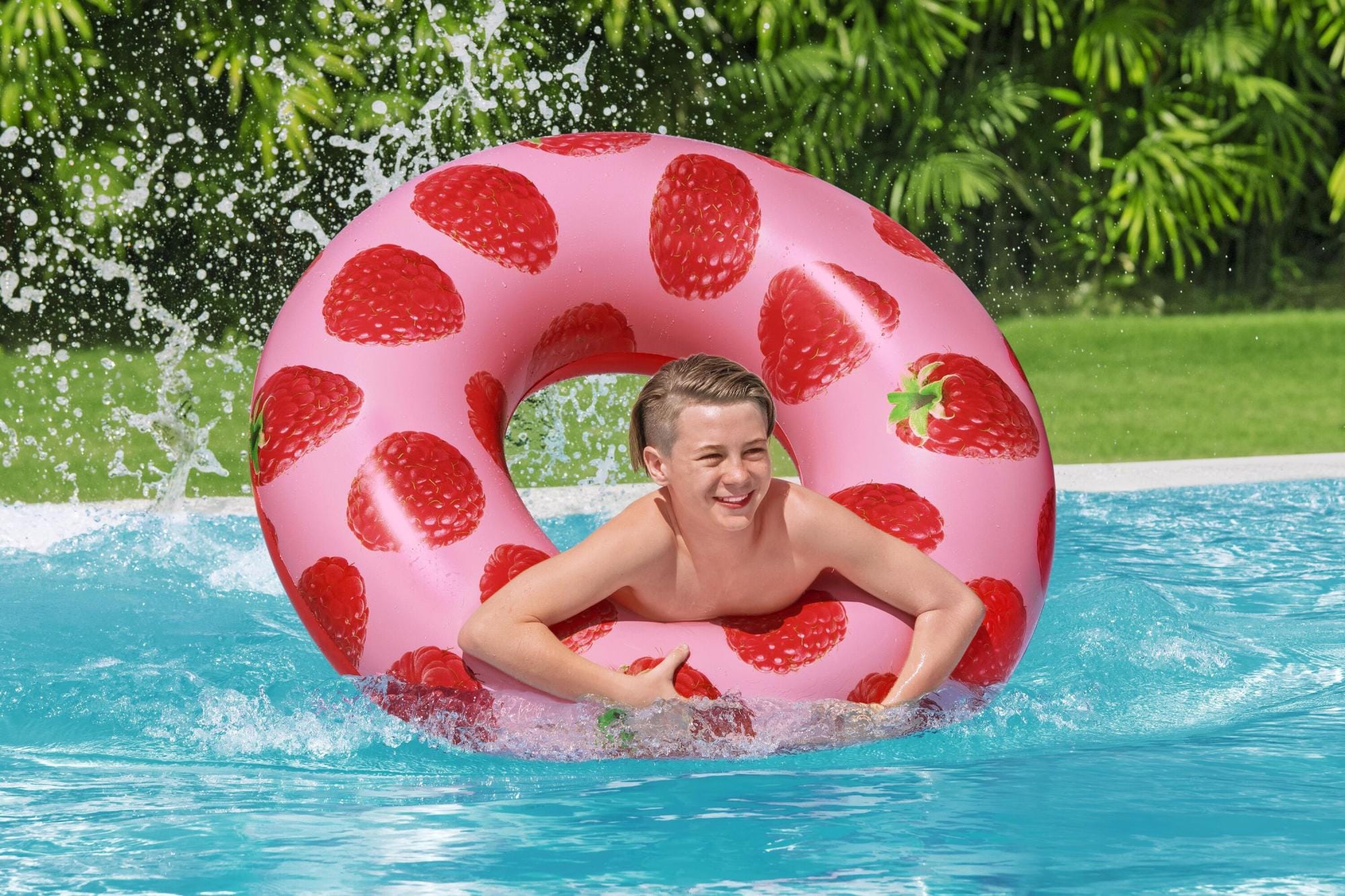Gonfiabili mare per adulti Ciambella gonfiabile Lampone Bestway 2