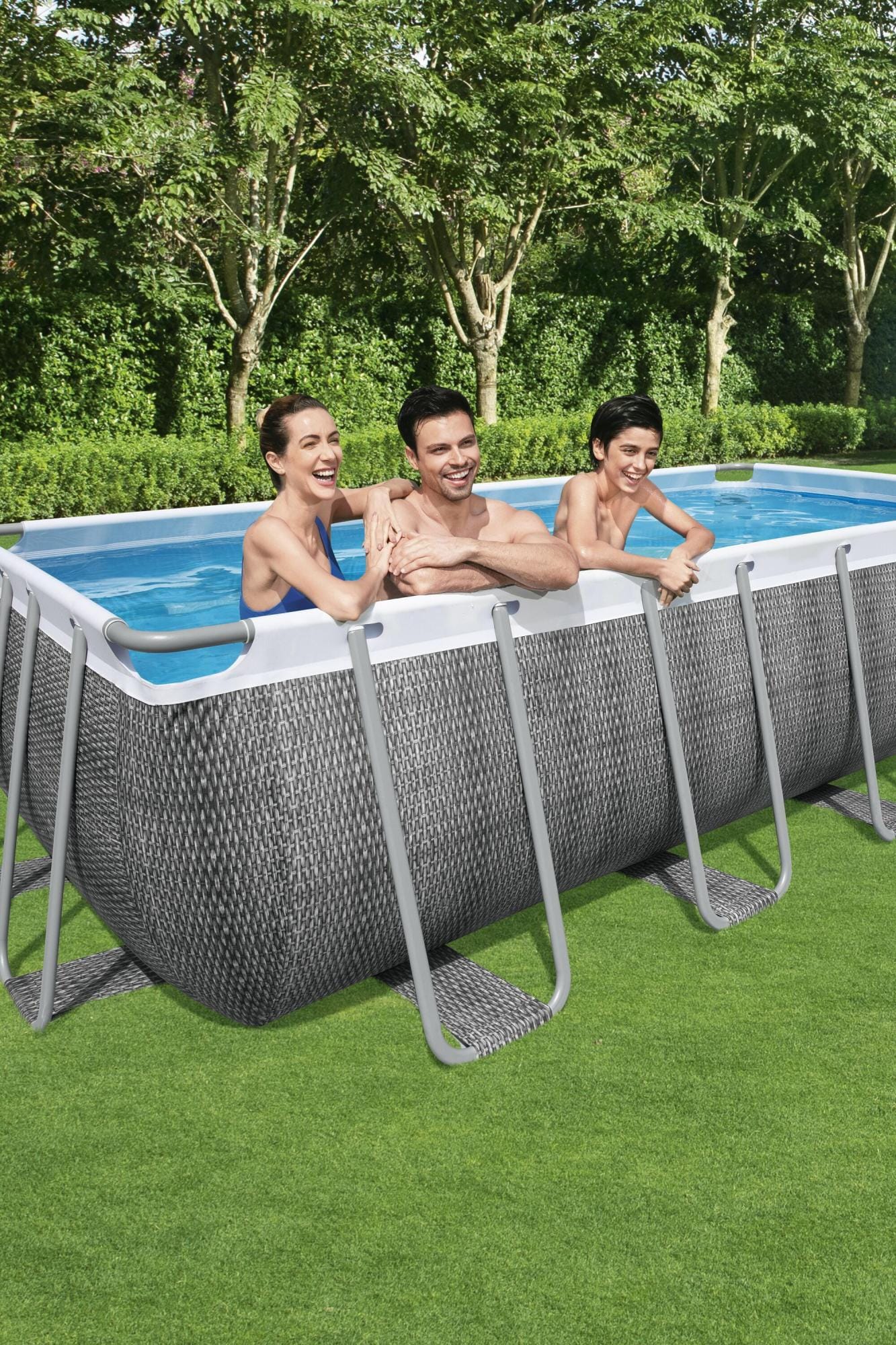 Piscine fuori terra Piscina base struttura e liner Power Steel da 488x244x122 cm Bestway 3
