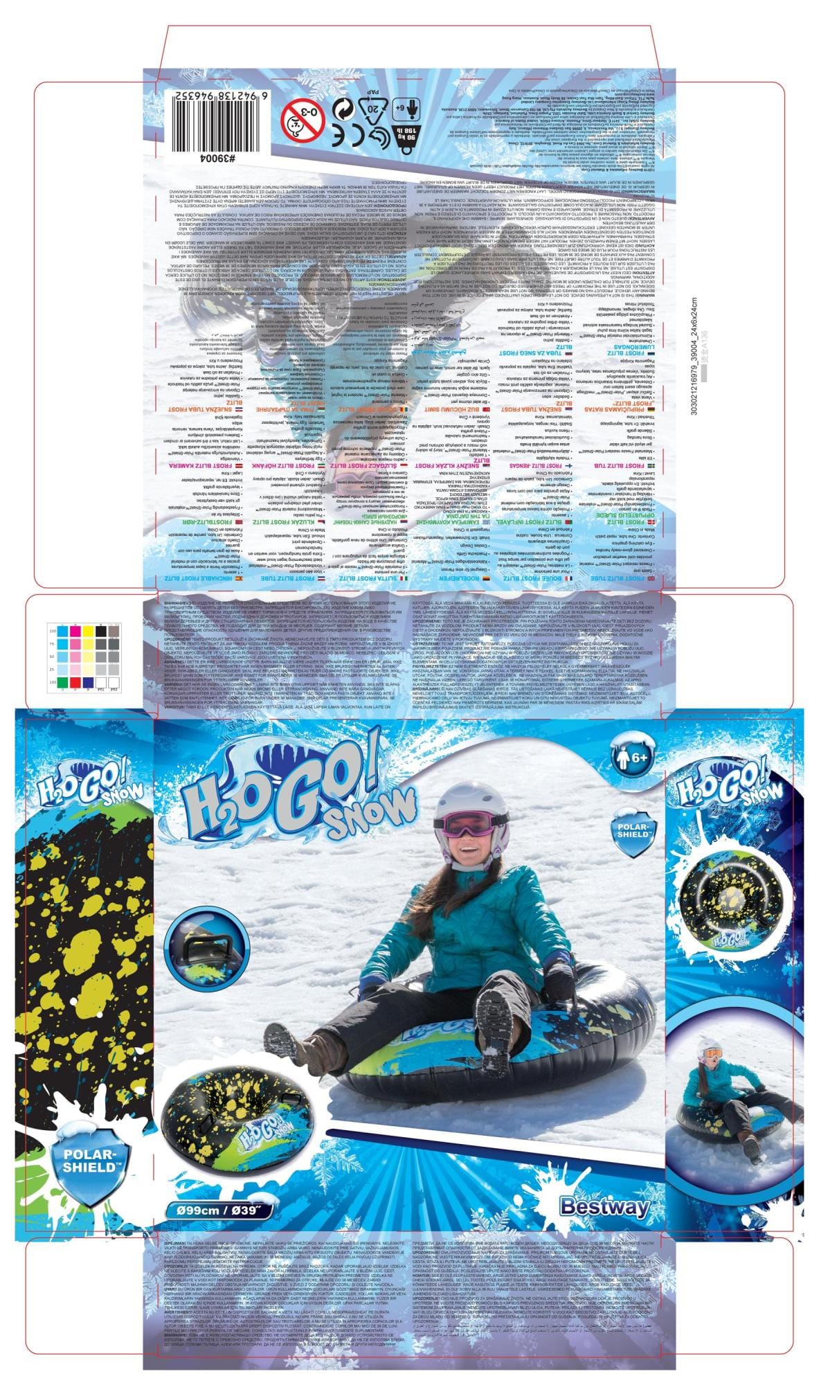 Giochi gonfiabili per bambini Slittino gonfiabile Frost Blitz Tube Bestway 6