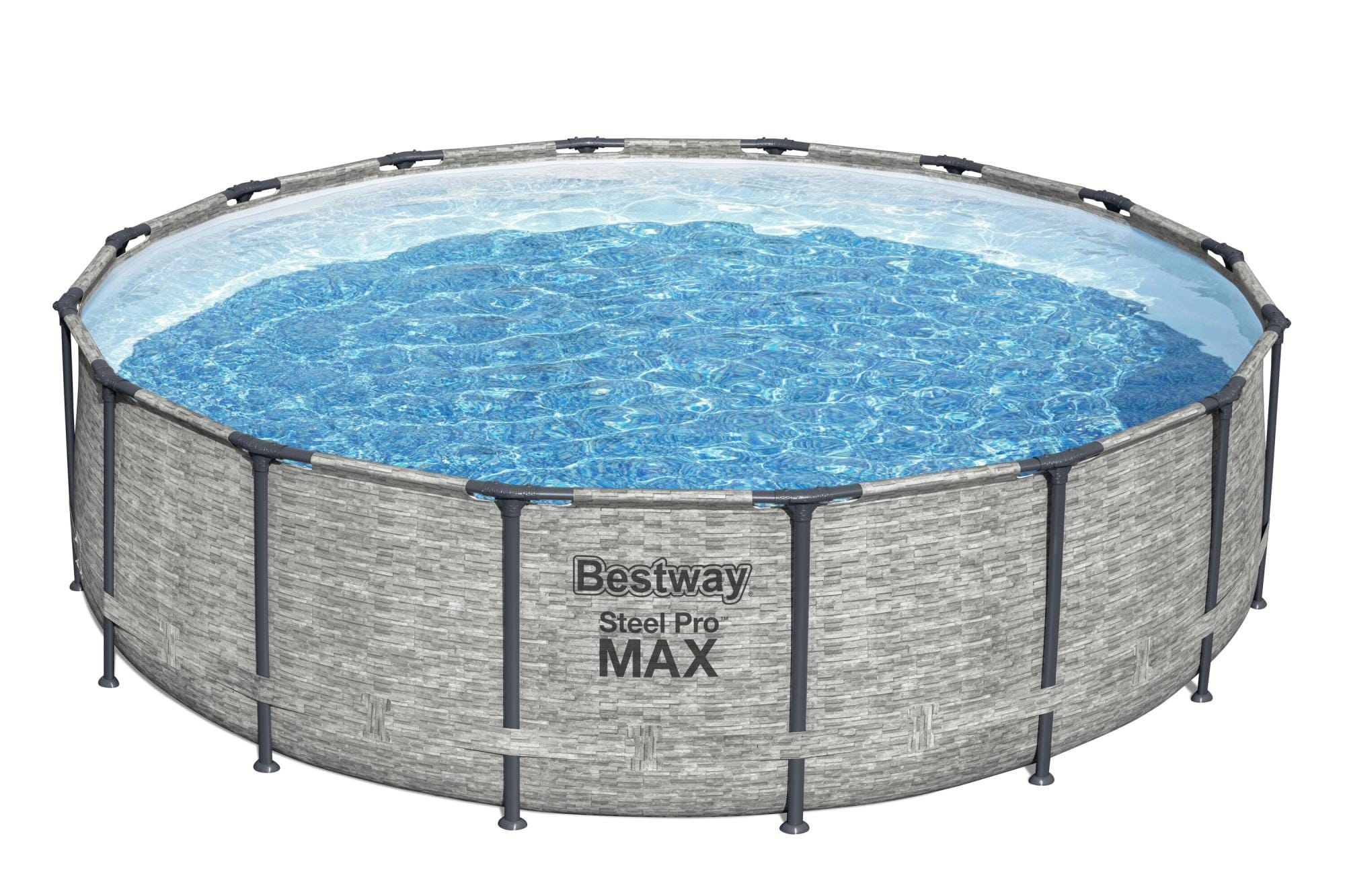 Piscine fuori terra Piscina solo struttura - 488x122 cm effetto pietra Bestway 1