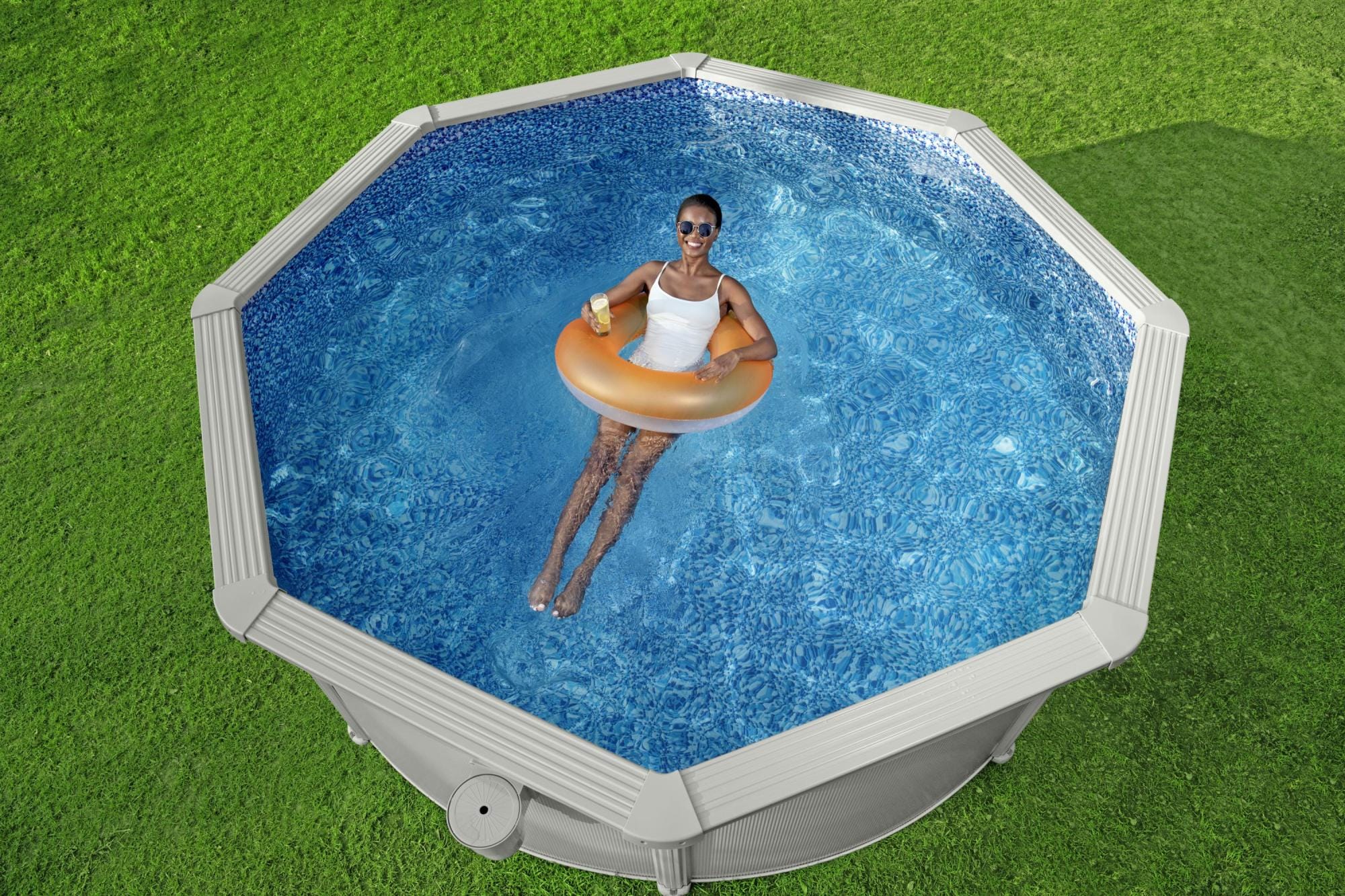 Piscine fuori terra Set piscina fuori terra rotonda Hydrium da 360x120 cm grigio Bestway 6