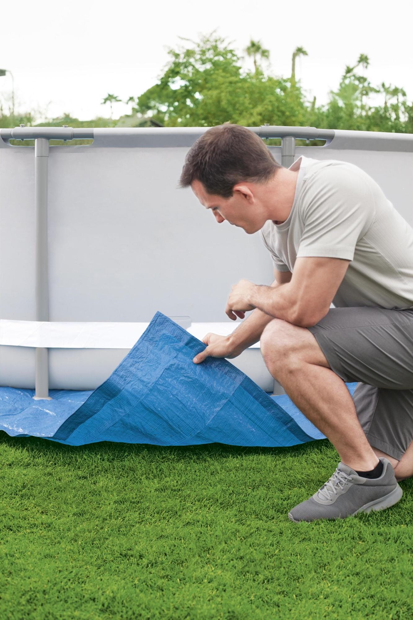 Accessori Piscine e Spa Tappeto sotto piscina da 488x488 cm Bestway 1