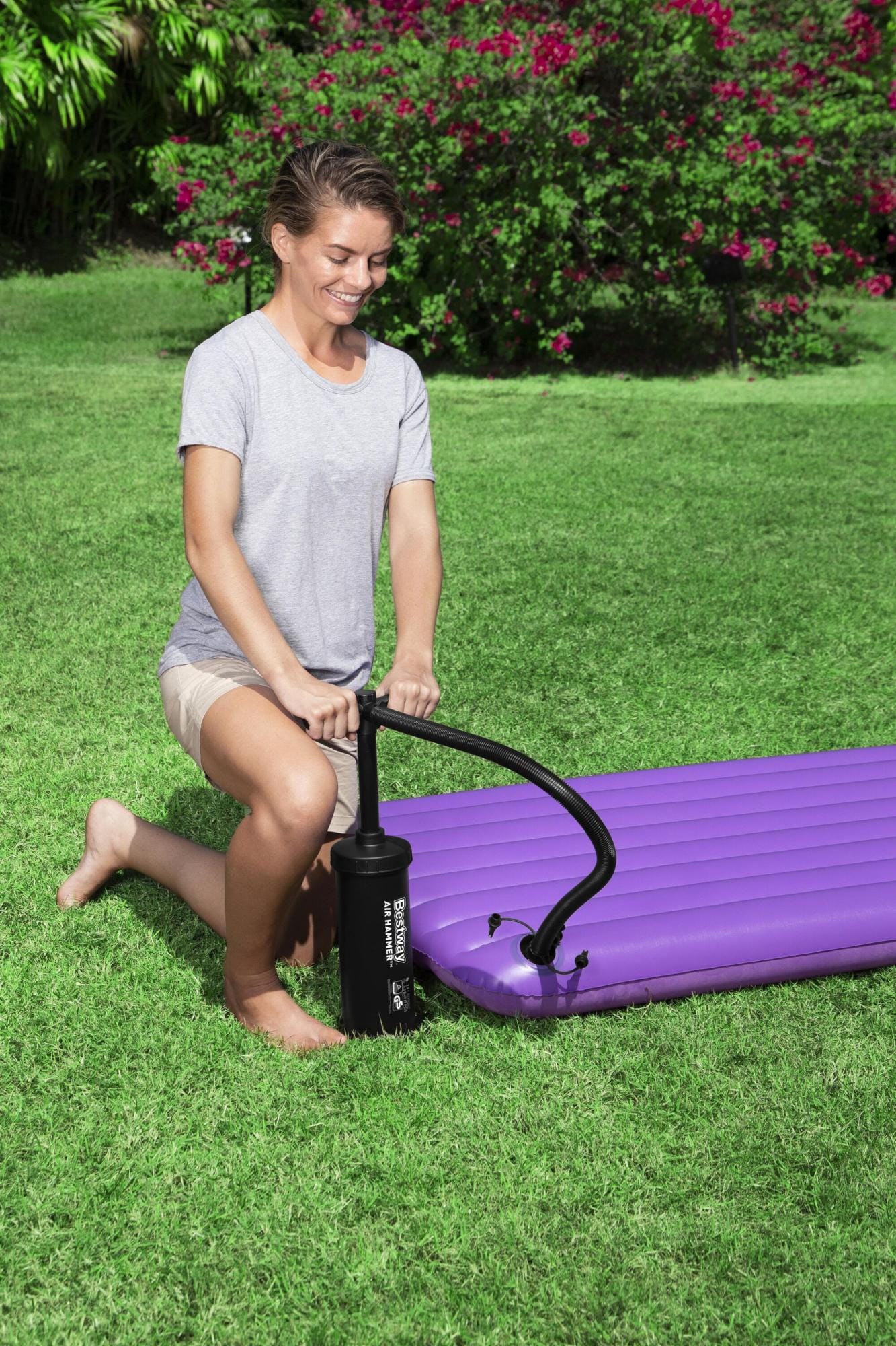 Accessori Piscine e Spa Pompa di gonfiaggio manuale Air Hammer da 2,8 L/ciclo Bestway 1