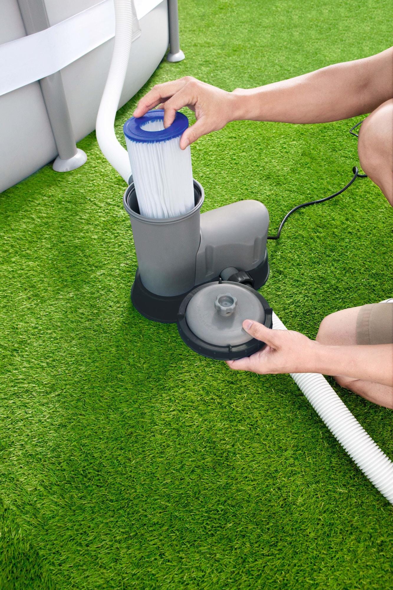 Pompe di filtraggio e Cartucce Pompa filtro a cartuccia Tipo III da 5.678 L/H Bestway 1