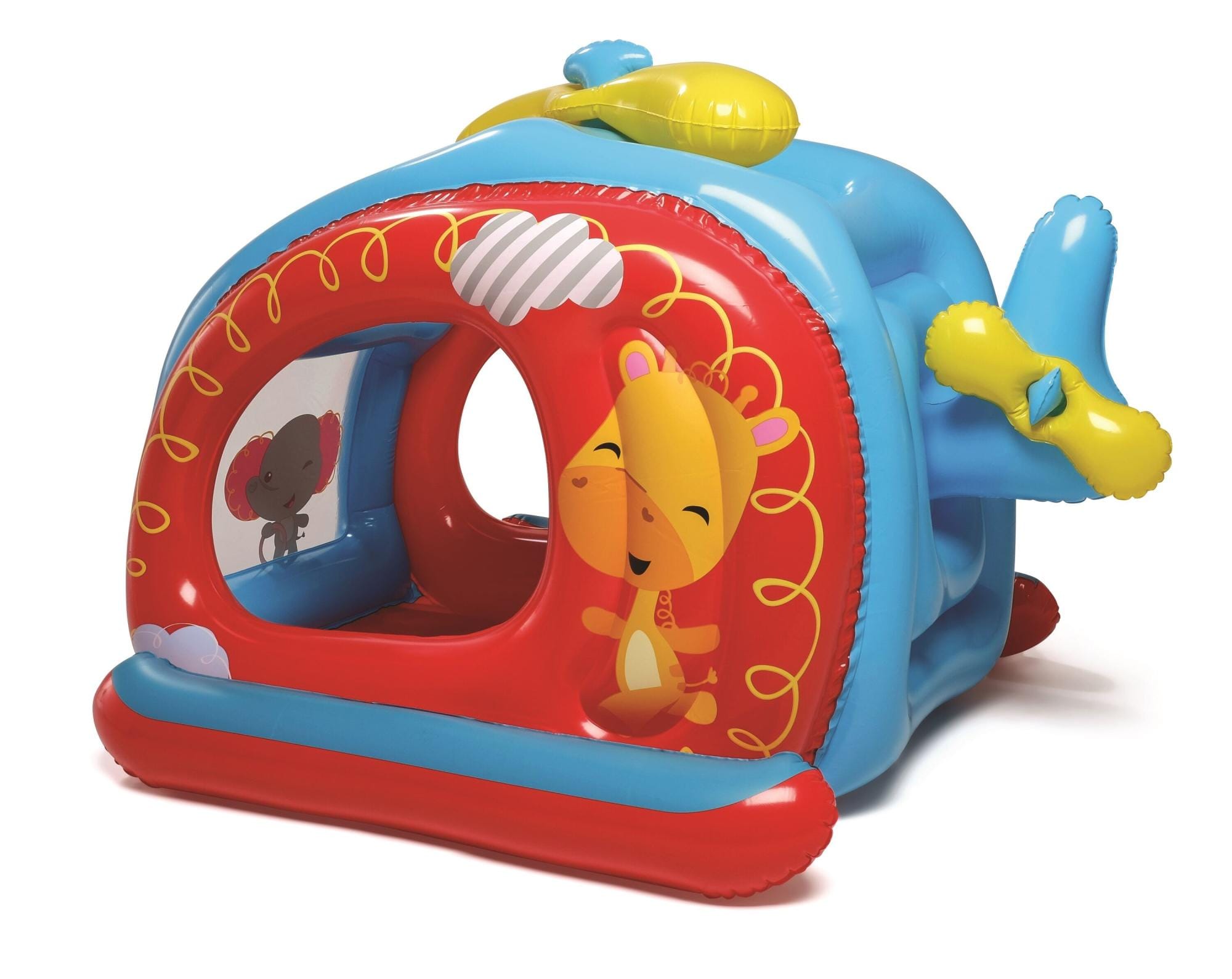 Giochi gonfiabili per bambini Playcenter gonfiabile Elicottero Fisher-Price con palline Bestway 18
