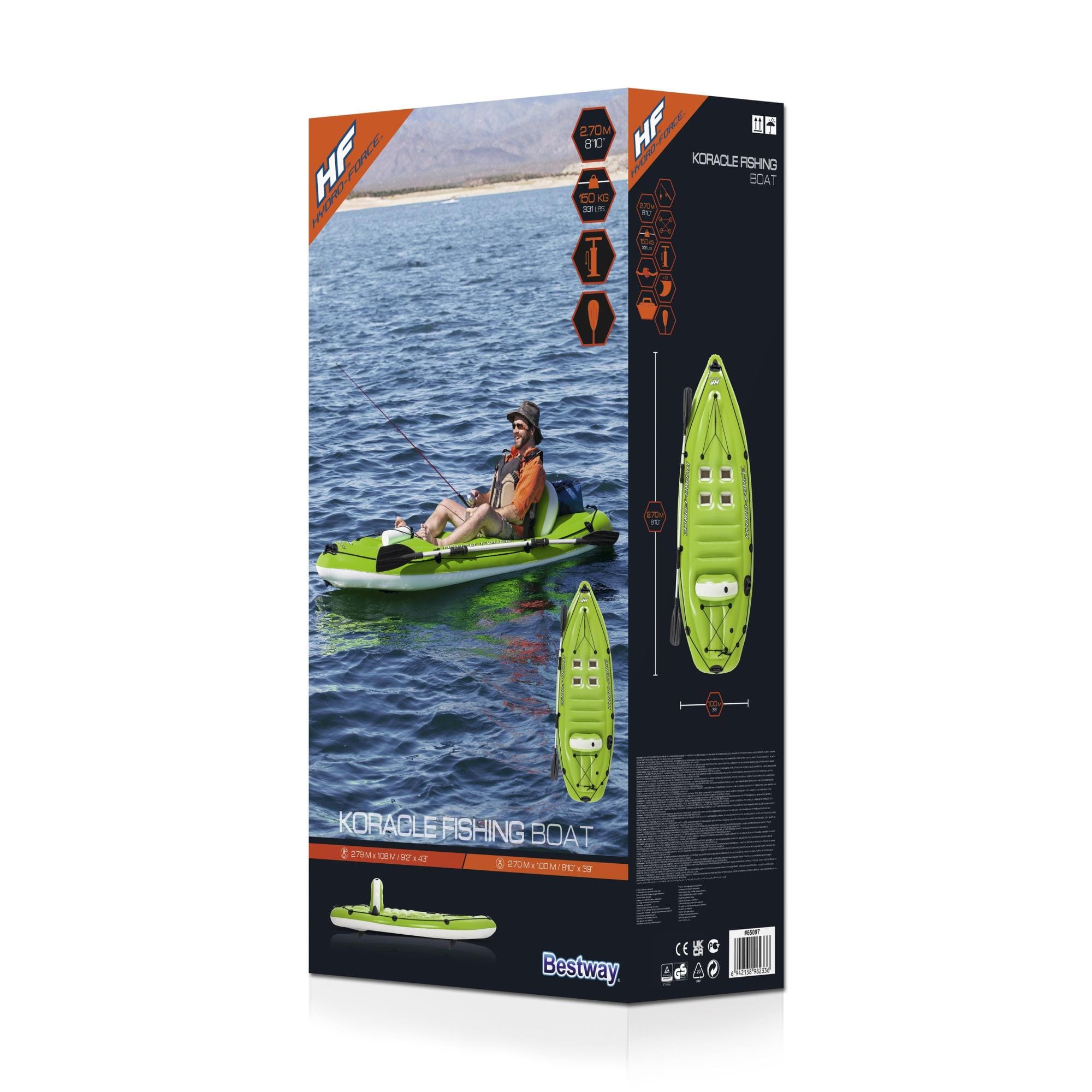 Sport Acquatici Kayak gonfiabile da pesca Koracle Bestway 8
