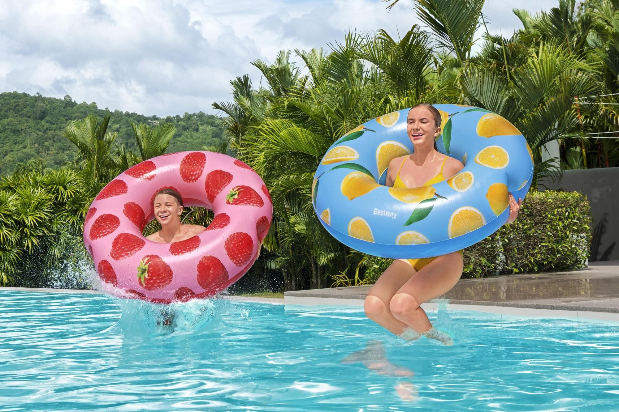 Gonfiabili mare per adulti Ciambella gonfiabile Lampone Bestway 4