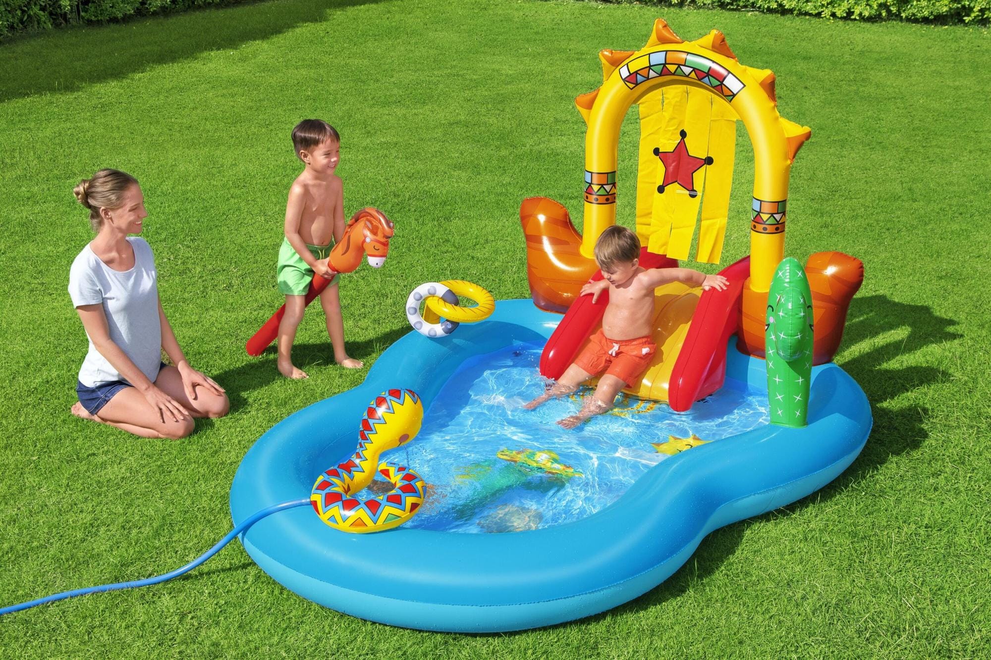 Giochi gonfiabili per bambini Playcenter gonfiabile Far West Bestway 2