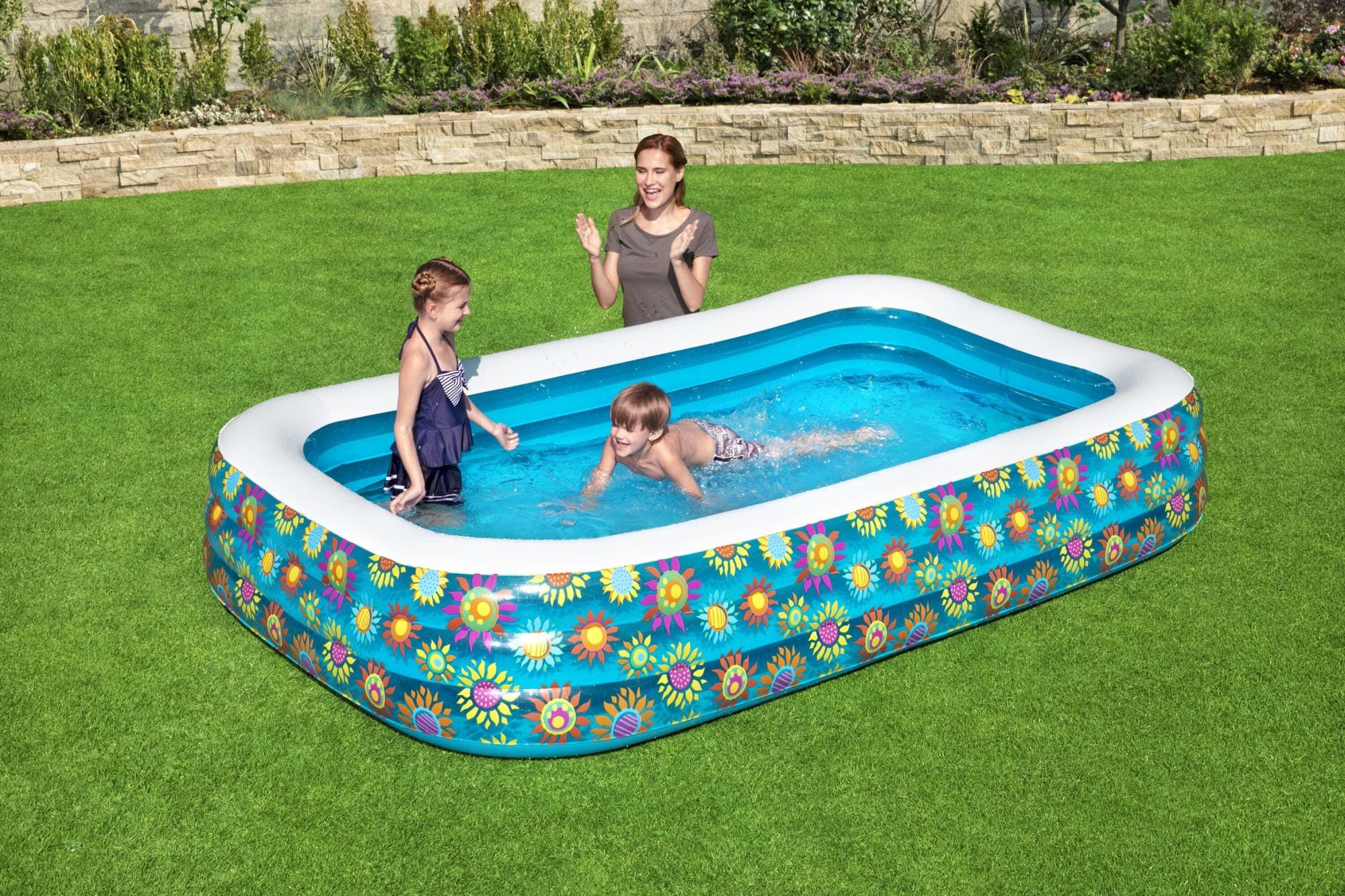 Giochi gonfiabili per bambini Piscina gonfiabile da 305x183x56 cm Bestway 1