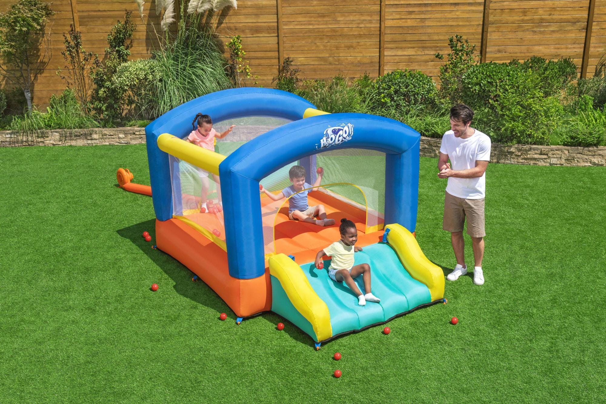 Giochi gonfiabili per bambini Castello gonfiabile Leap & Play Bestway 3