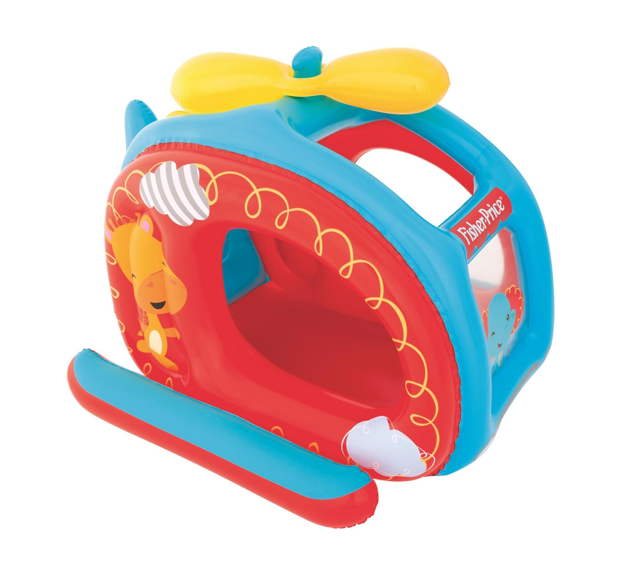 Giochi gonfiabili per bambini Playcenter gonfiabile Elicottero Fisher-Price con palline Bestway 13