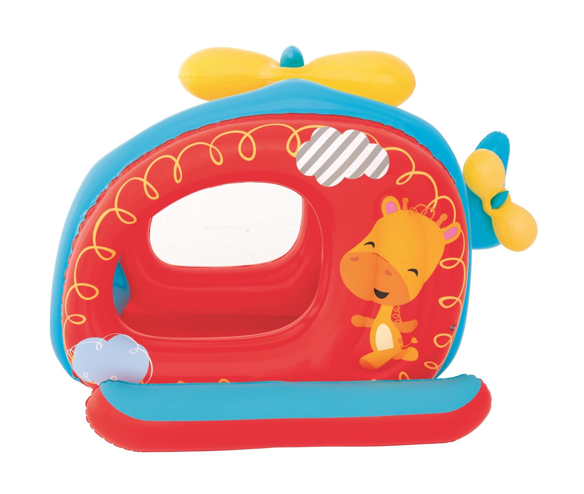 Giochi gonfiabili per bambini Playcenter gonfiabile Elicottero Fisher-Price con palline Bestway 19