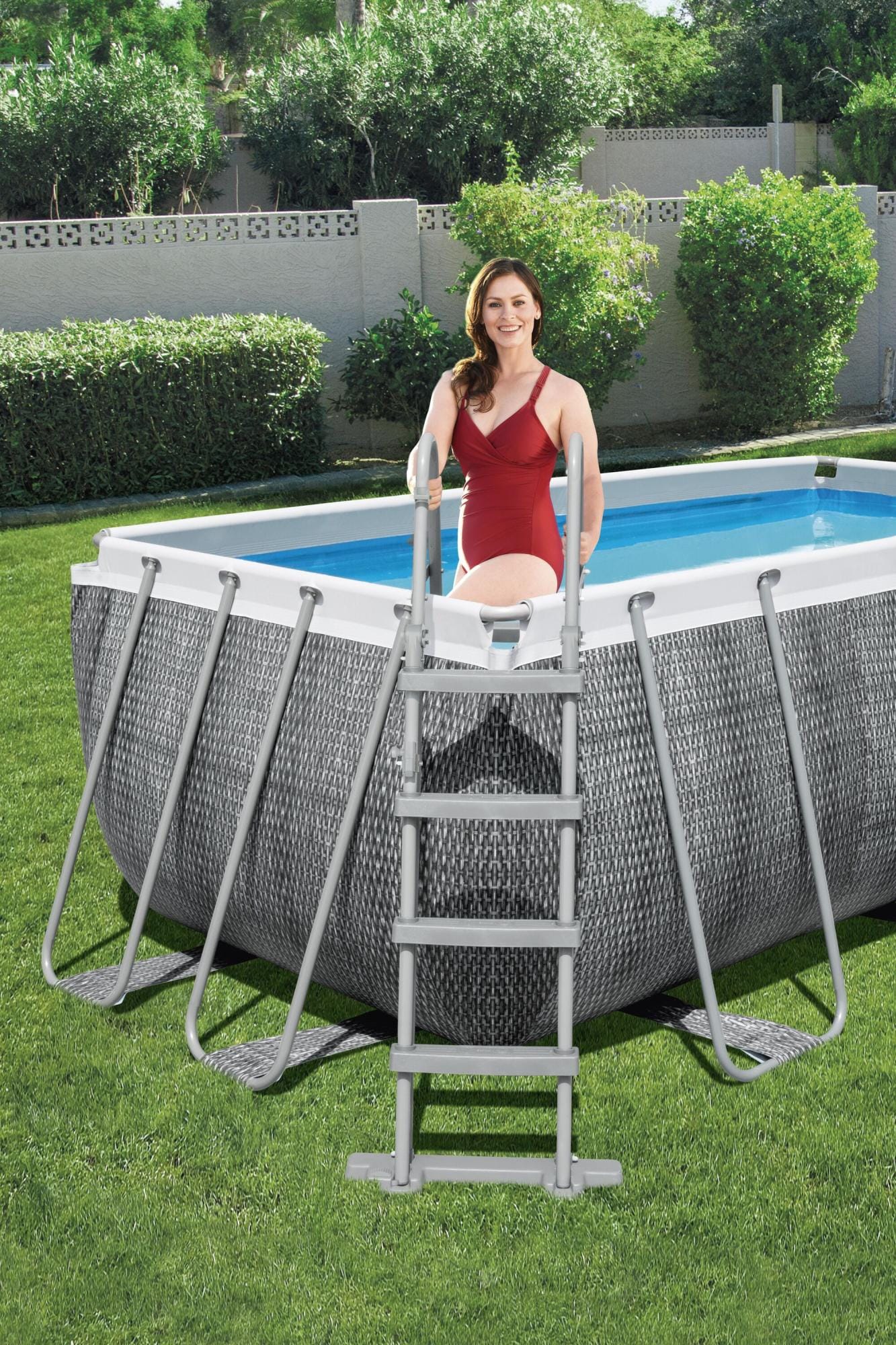 Piscine fuori terra Set piscina da 412x201x122 cm effetto rattan Bestway 1
