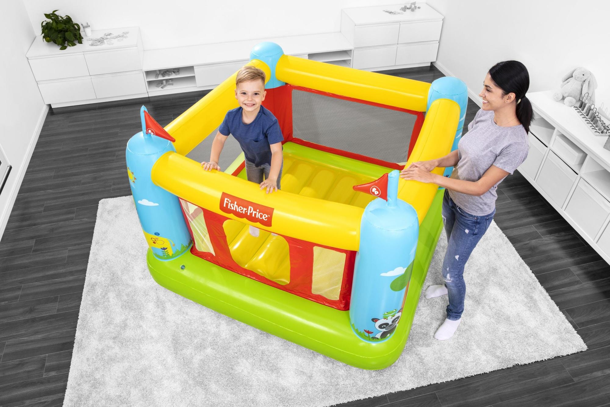 Giochi gonfiabili per bambini Castello gonfiabile Bouncetastic Fisher-Price Bestway 21