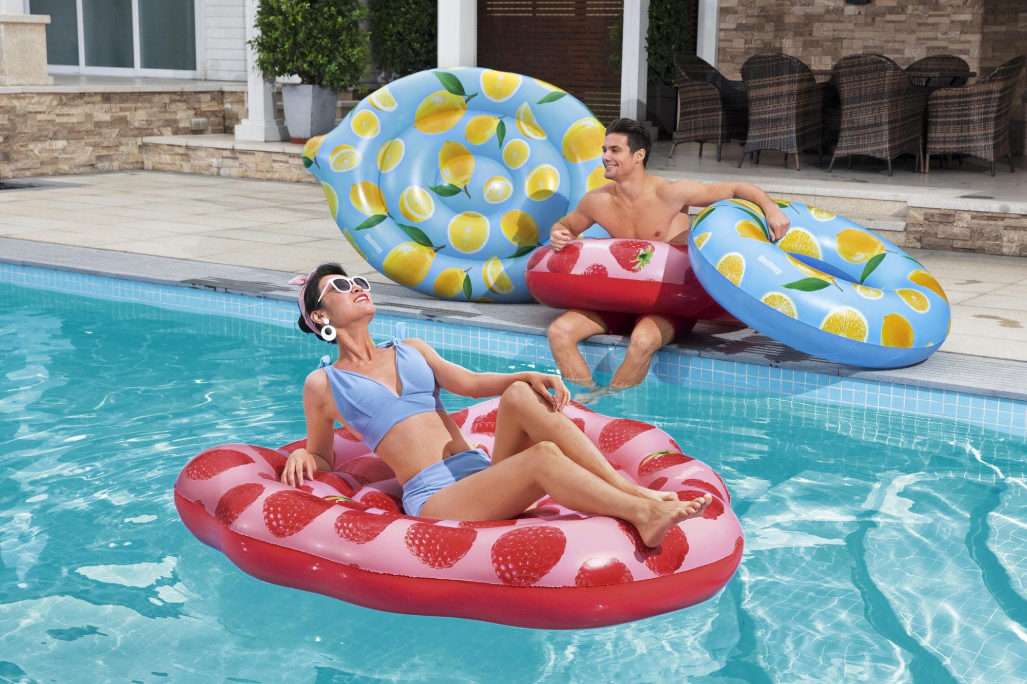 Gonfiabili mare per adulti Materassino gonfiabile Lampone Bestway 1
