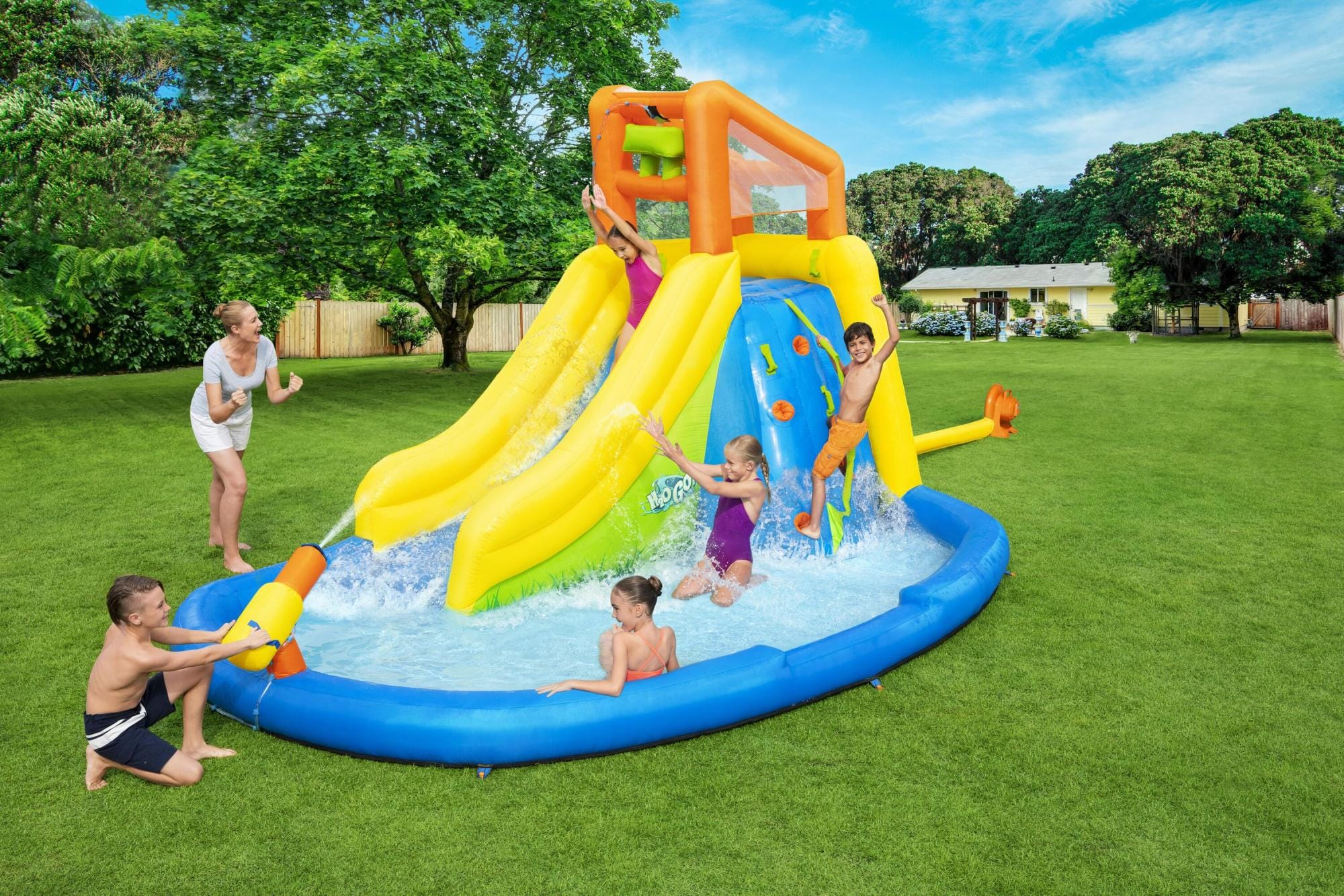 Giochi gonfiabili per bambini Parco acquatico gonfiabile Mount Splashmore Bestway 2