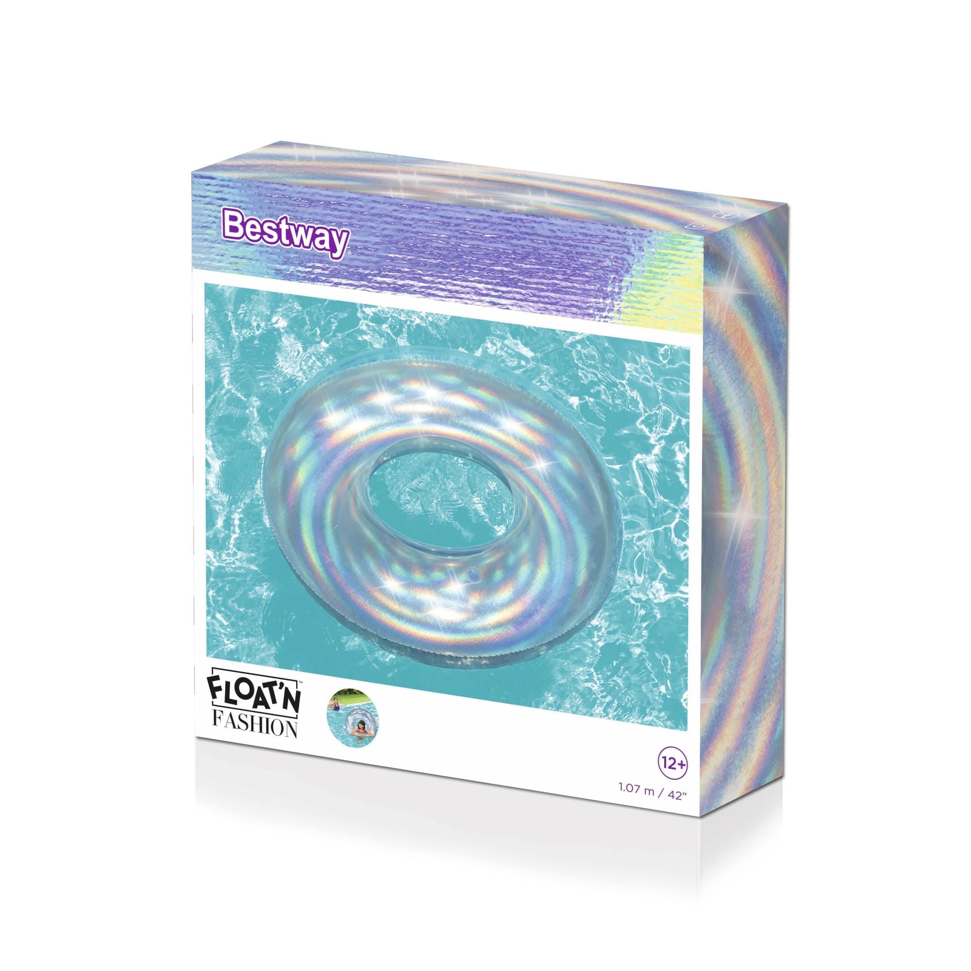 Gonfiabili mare per adulti Ciambella gonfiabile iridescente Bestway 9