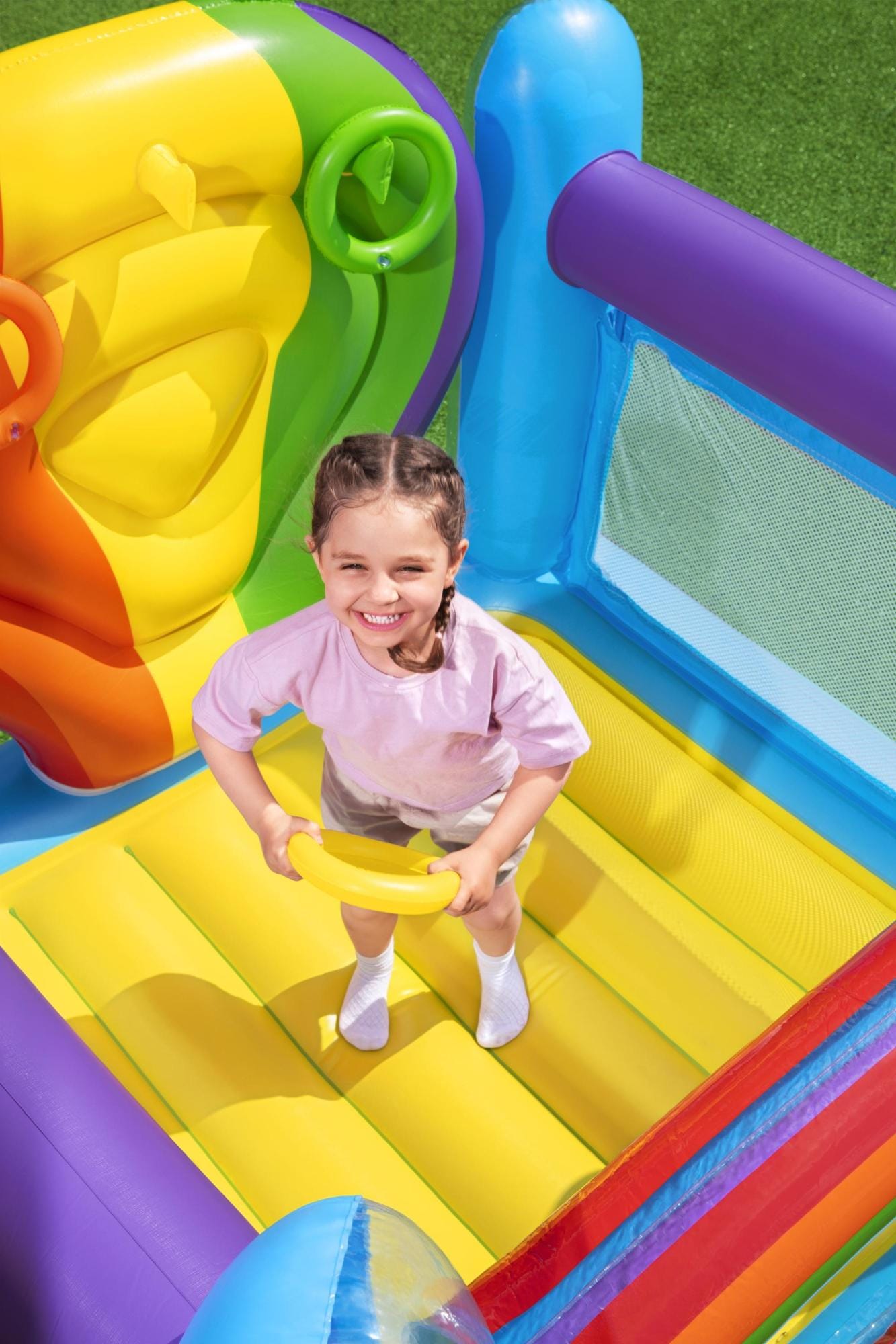 Giochi gonfiabili per bambini Castello gonfiabile con mongolfiera Bestway 5