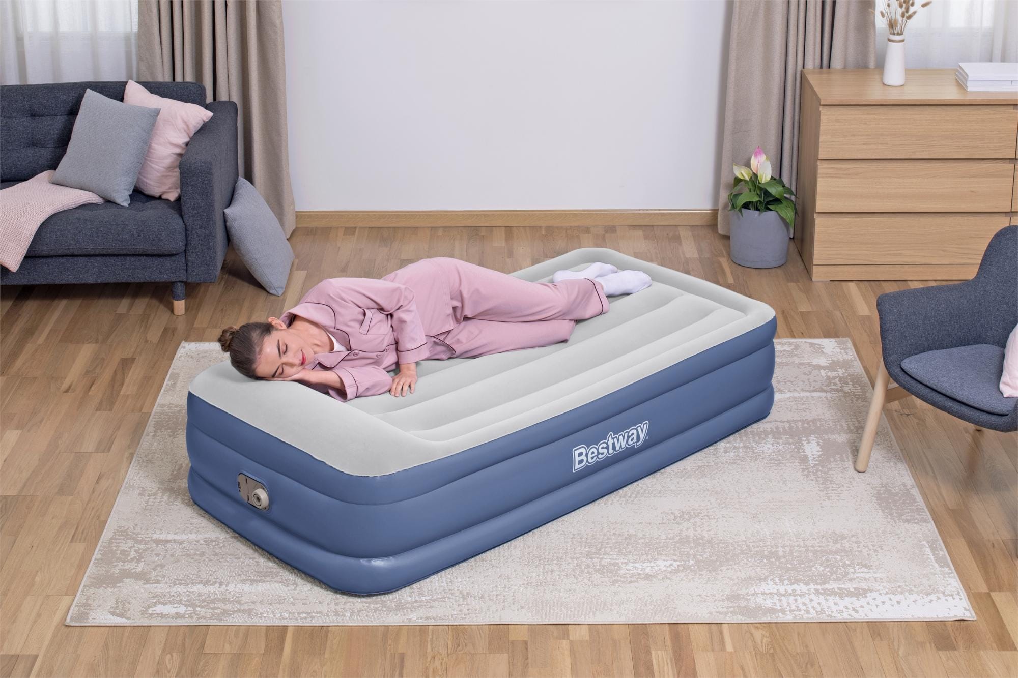Materassi gonfiabili Materasso gonfiabile singolo in Tritech da 191x97x46 cm Bestway 1