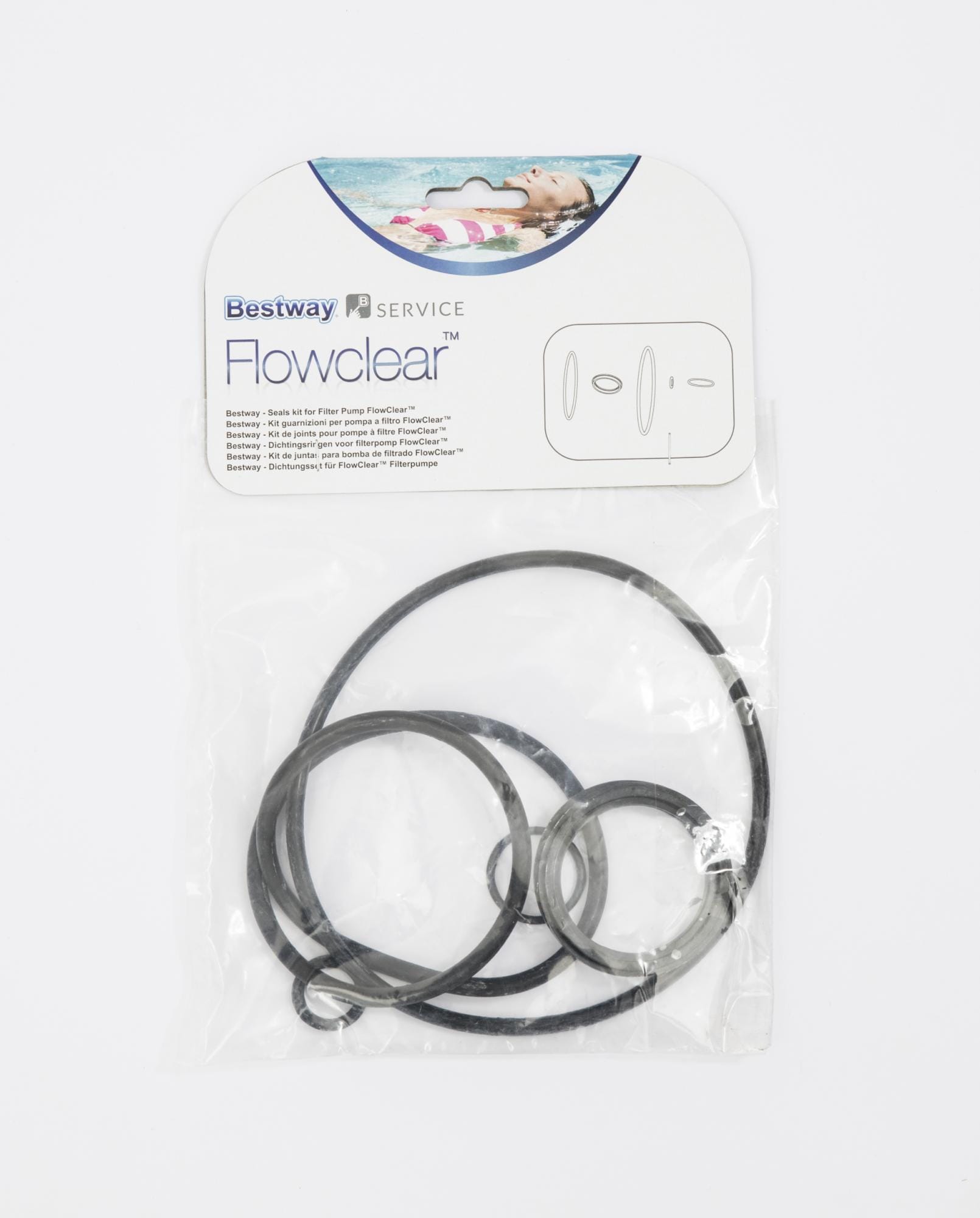 Ricambi Piscine e Spa Kit guranizioni per pompe filtro Bestway 1