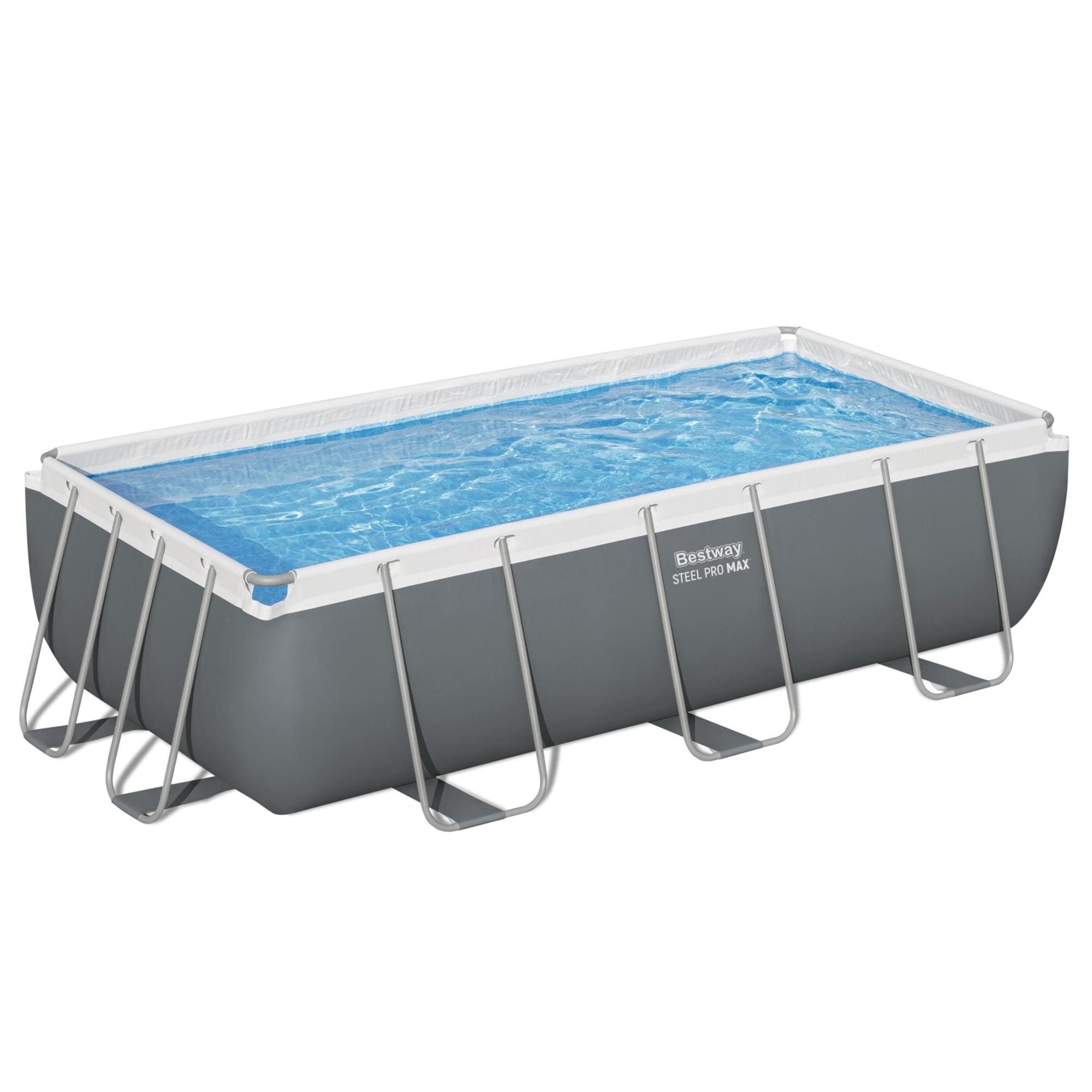 Piscine fuori terra Piscina solo struttura grigio scuro - 404x201x100 cm Bestway 1