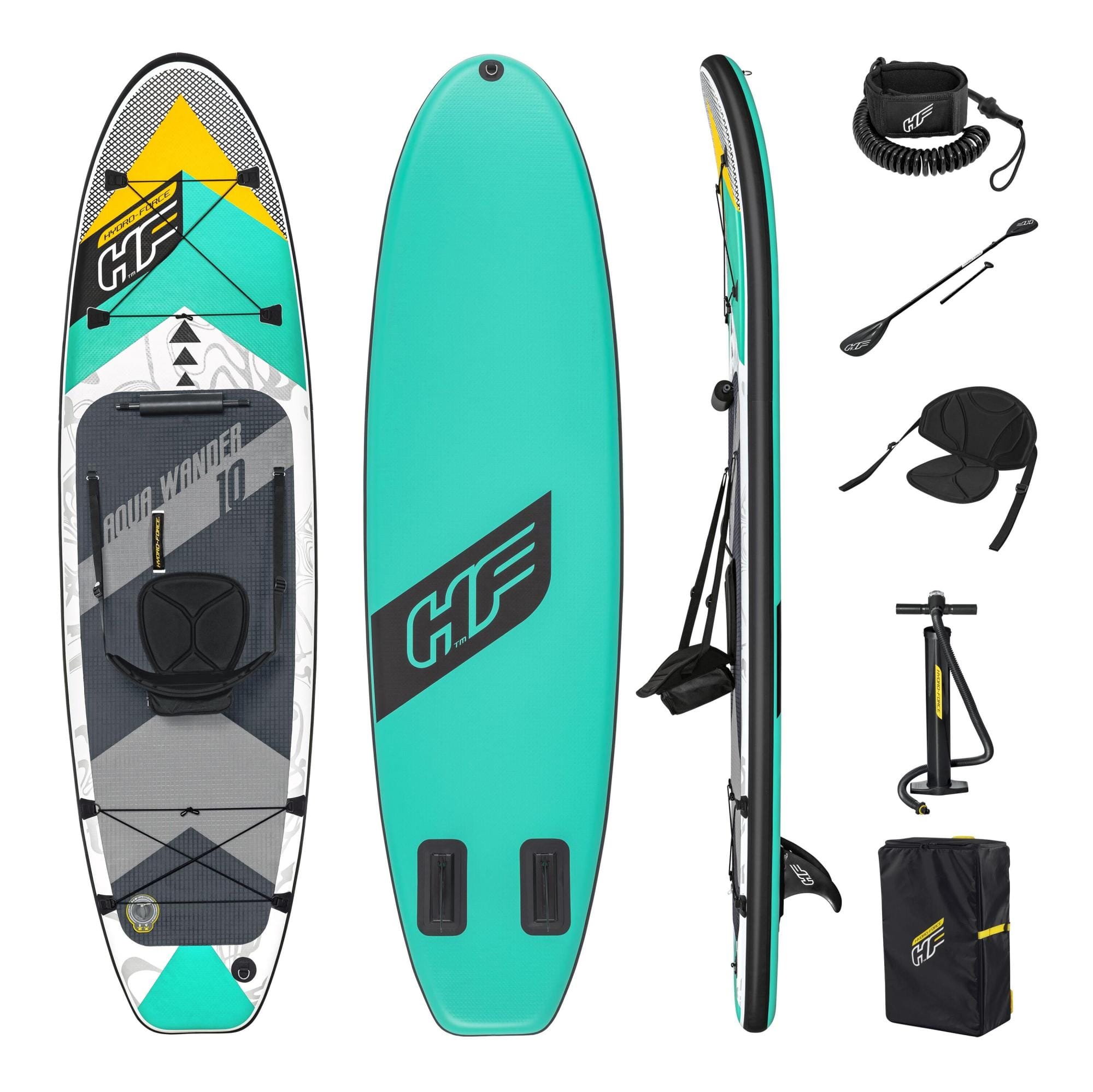 Sport Acquatici Tavola da SUP e kayak gonfiabile Aqua Wander da 305x84x12 cm  Bestway 1