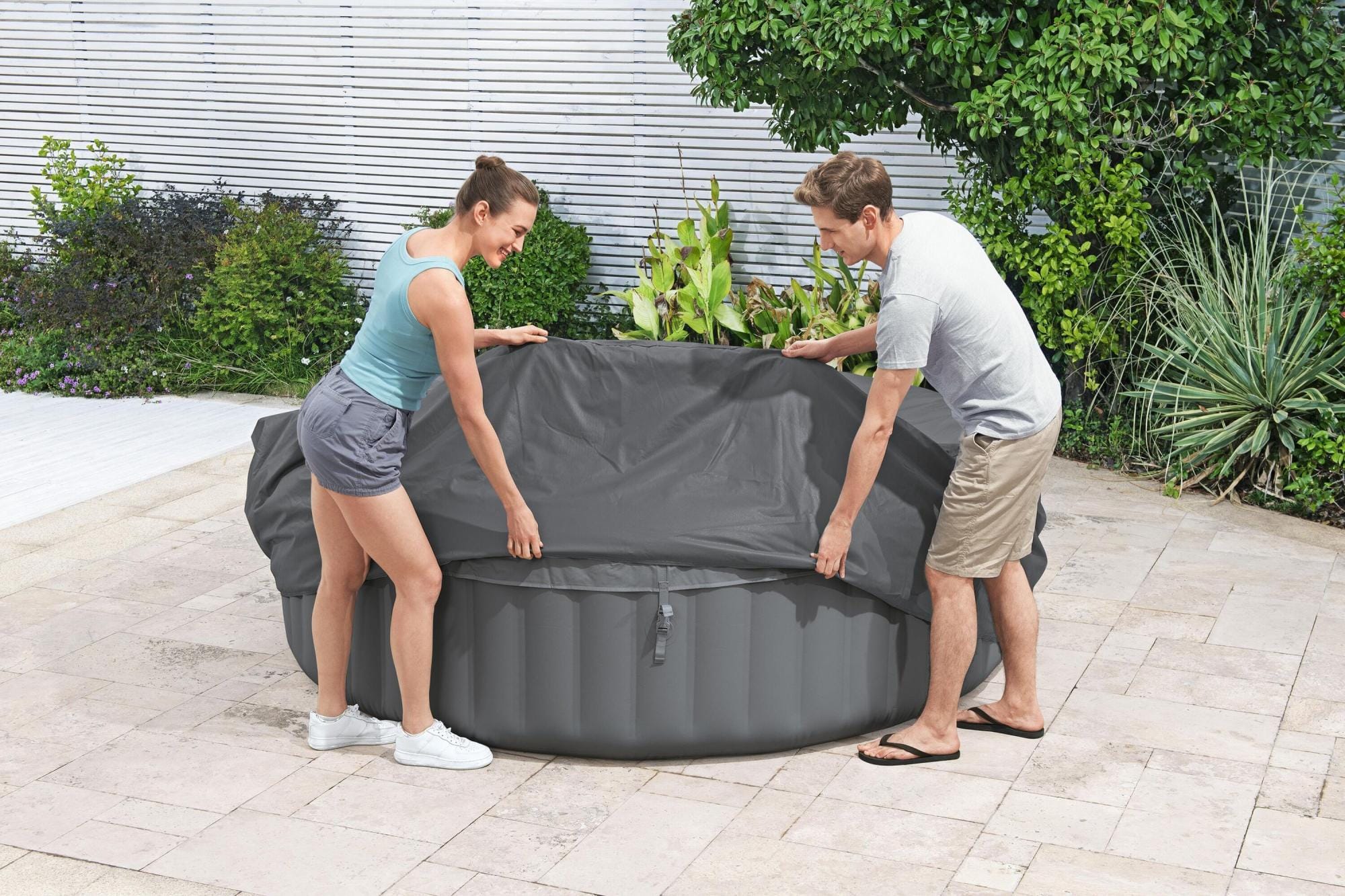 Coperture e Tappetini Copertura termica EnergySense per idromassaggi rotondi da 231x71 cm Bestway 1