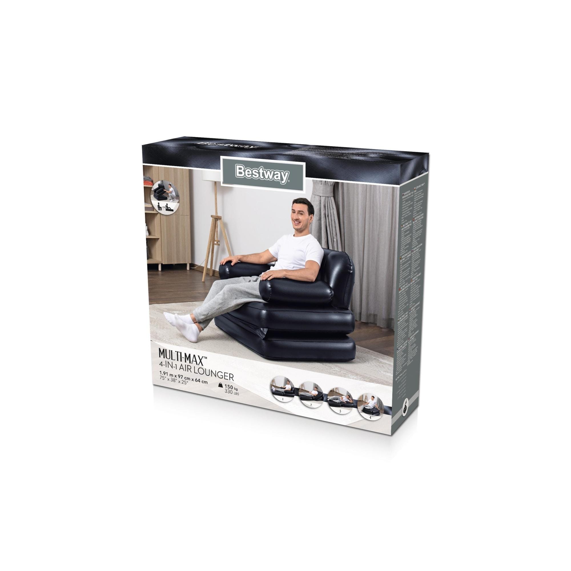 Arredo gonfiabile casa e giardino Poltrona gonfiabile multifunzionale Multi Max Bestway 9