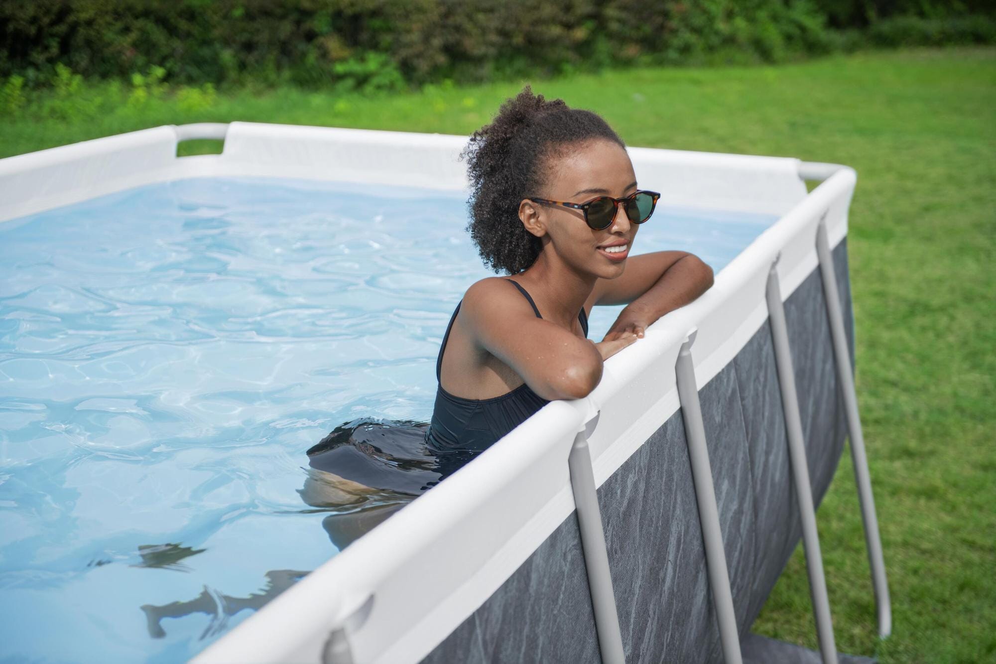 Piscine fuori terra Piscina base struttura e liner da 404x201x100 cm Bestway 5