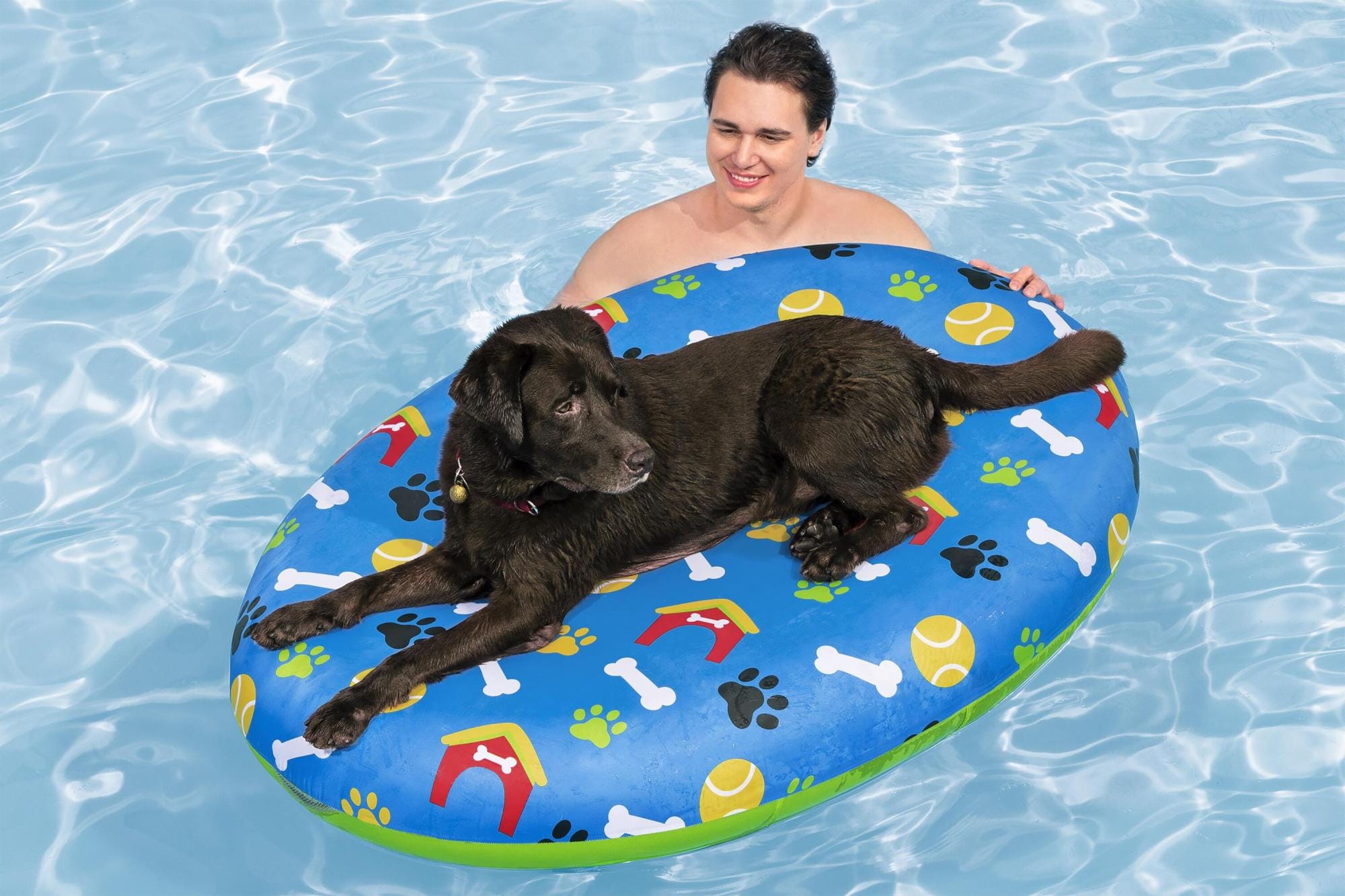 Giochi d'acqua per cani Materassino gonfiabile per cani Fetchin' Fun Bestway 2